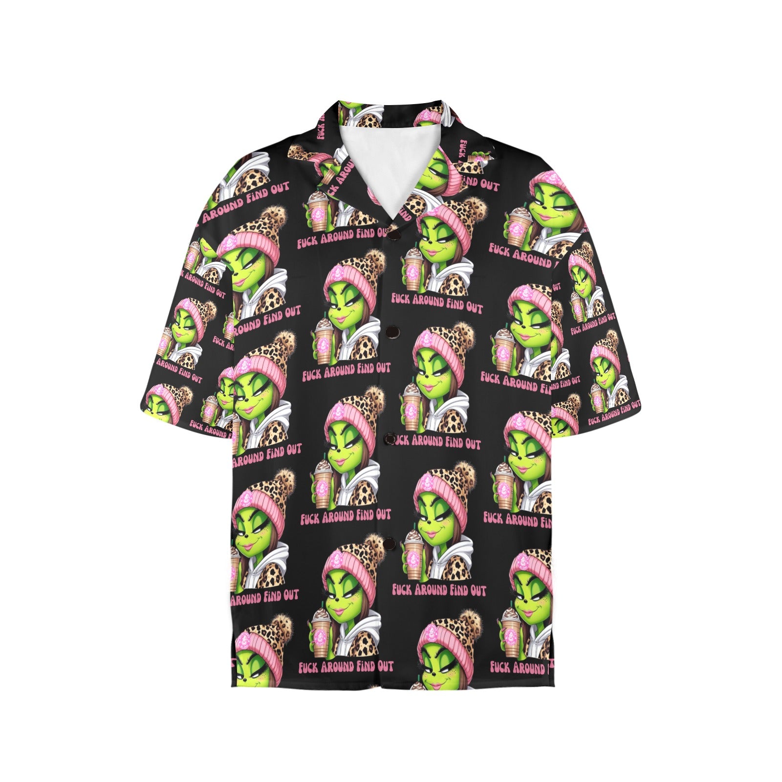 Fa/Fo Women's All Over Print Miss Grinch Shirt （Made in USA Ships to USA Only）