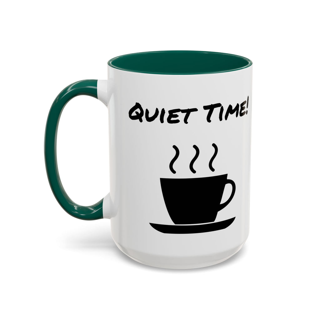 Quiet Time Coffee Mug — Black Accent 11oz/15oz