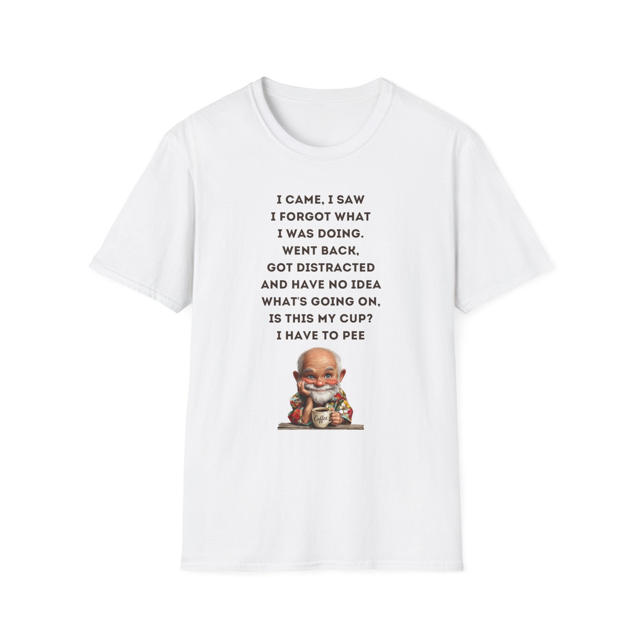 Funny Forgetful Grandpa Quote T-Shirt | Cute Elderly Character Tee