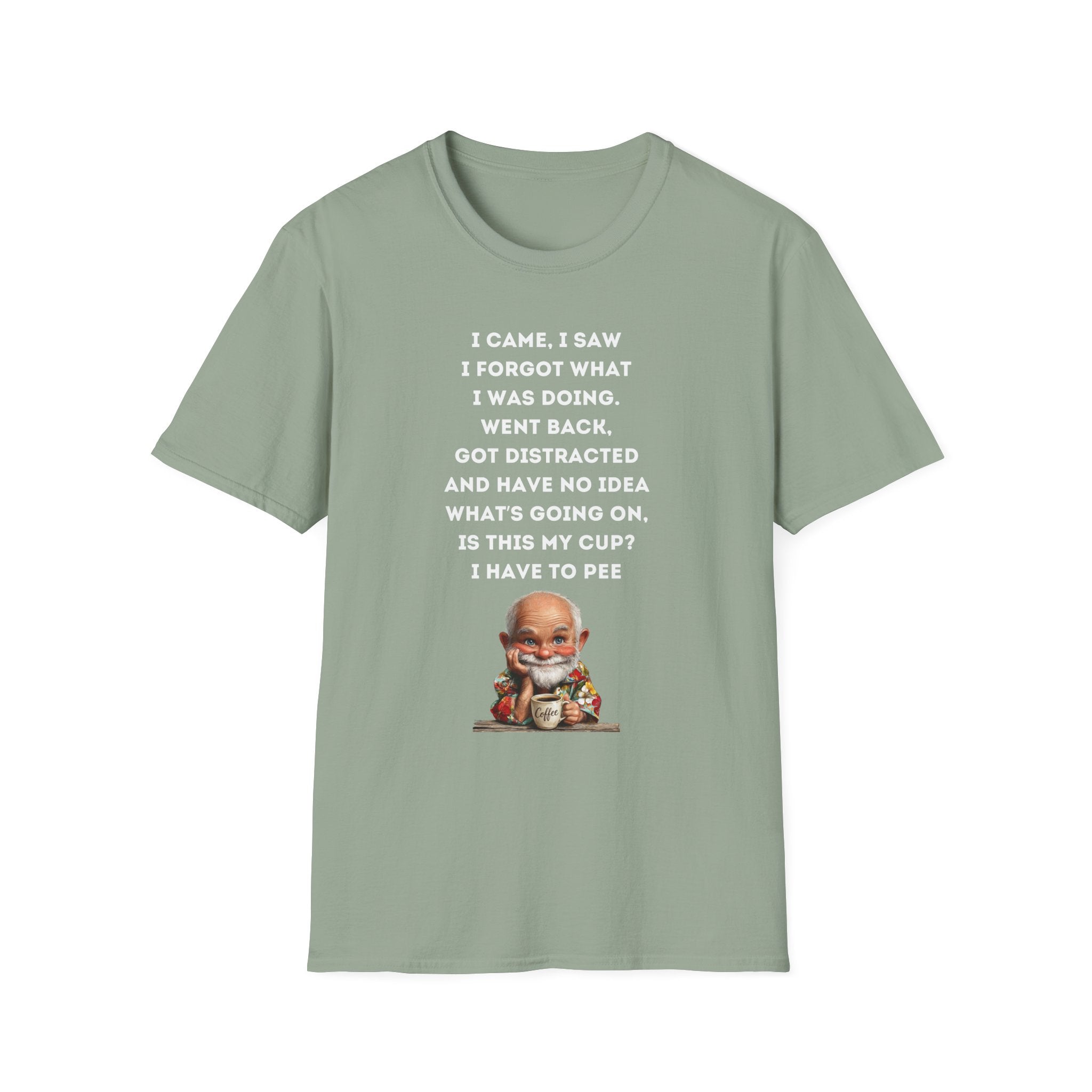 Funny Forgetful Grandpa Quote T-Shirt | Cute Elderly Character, Humorous Text