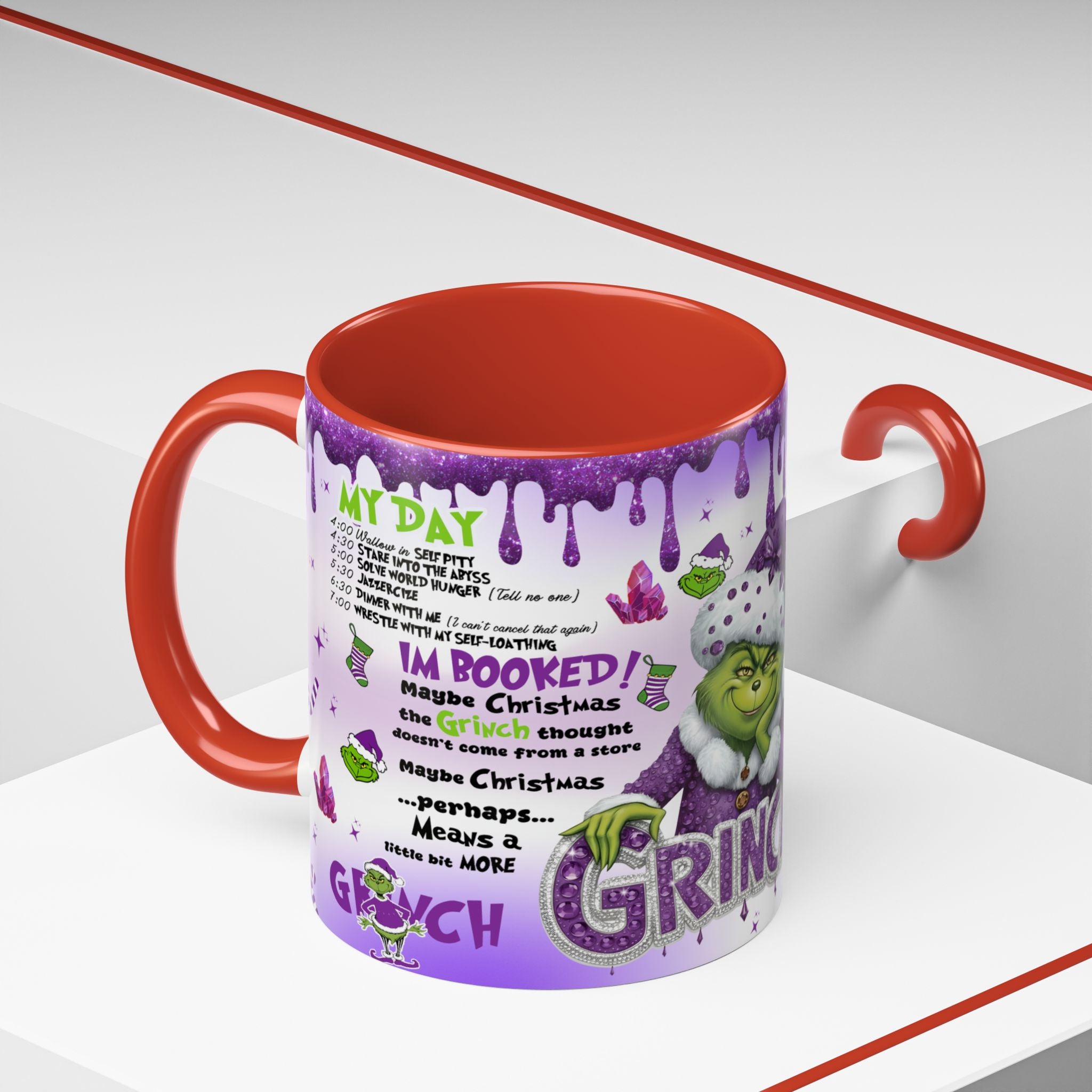 Grinchy Coffee Mug - Fun Holiday Mug, Christmas Gift, Office Decor, Grinch Lovers, DNA Test Humor