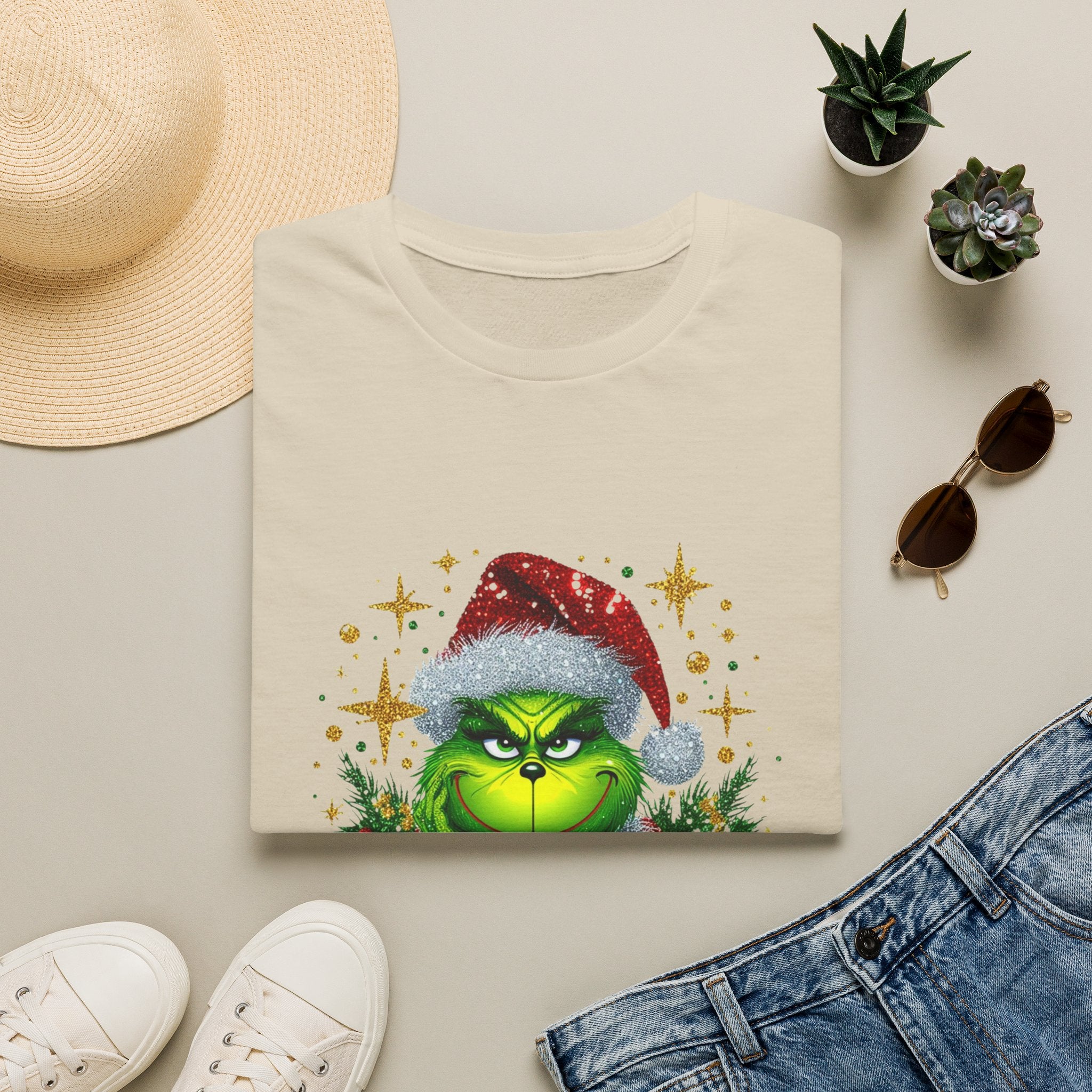 Grinch Christmas T-Shirt | Unisex Softstyle Tee | Merry Christmas Tee | Holiday Gift | Festive Apparel | Cute Grinch Shirt | Xmas Fashion