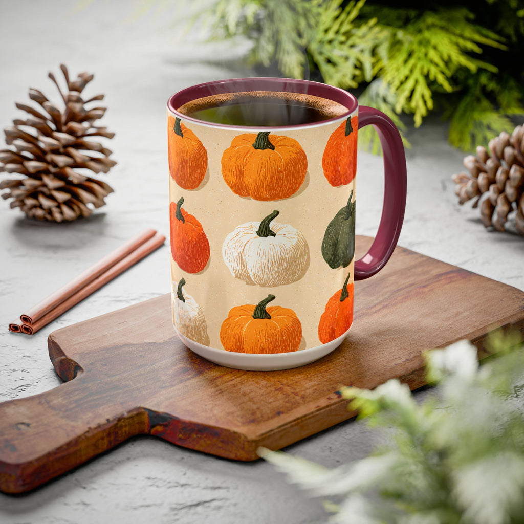 Autumn Pumpkin Mugs - Cozy Coffee Cups for Fall, Seasonal Drinkware, Thanksgiving Gifts, Home Decor, Pumpkin Spice Lovers