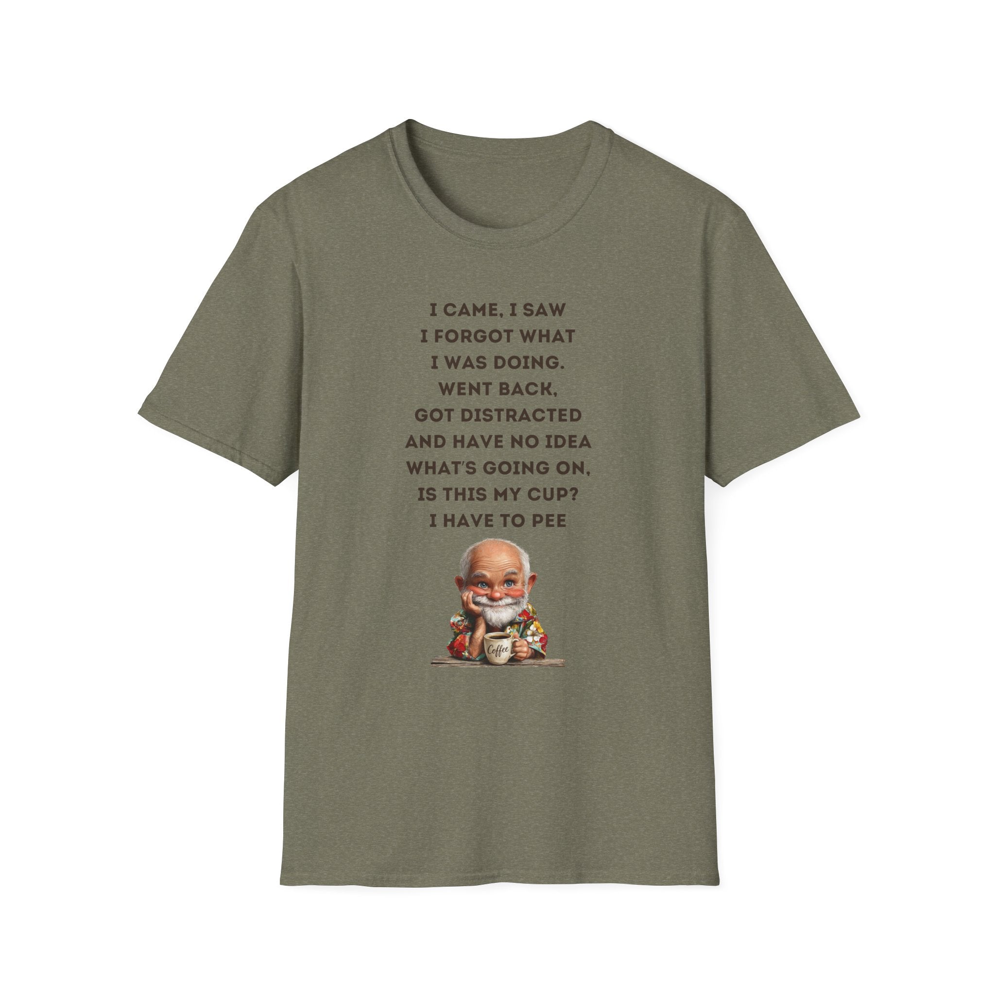 Funny Forgetful Grandpa Quote T-Shirt | Cute Elderly Character Tee