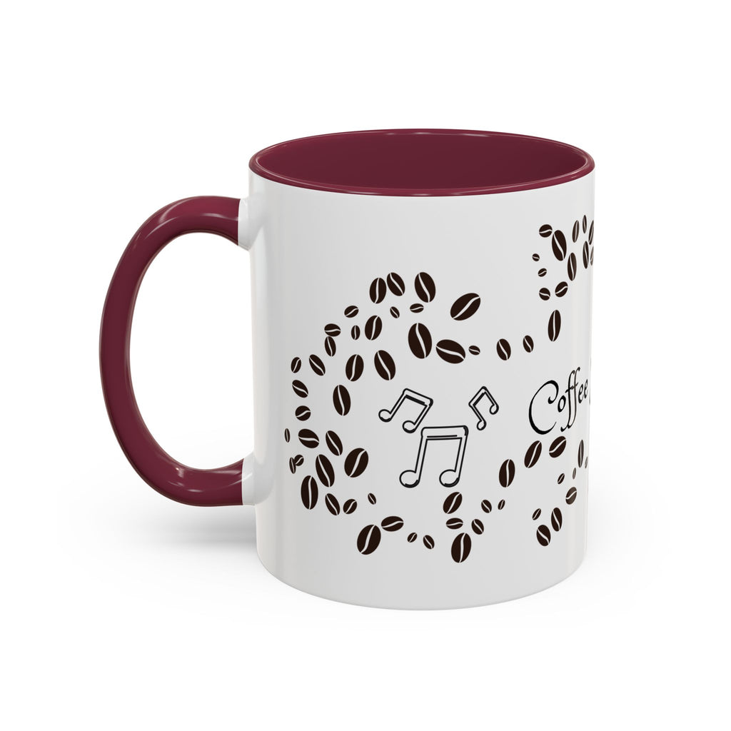 Coffee Sings to Me Mug — 11oz/15oz Ceramic Coffee Bean Music Mug