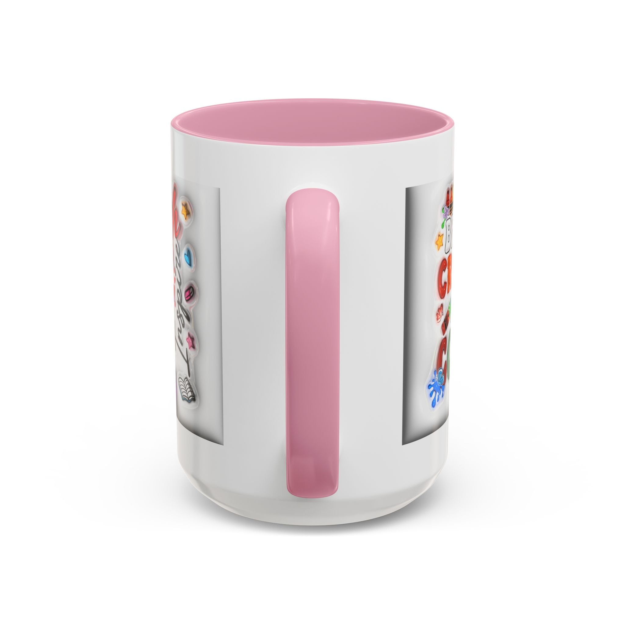Personalized Teacher Mugs | Colorful 11oz & 15oz Coffee Cups | Fun Gift for Educators | Back to School | Teacher Appreciation