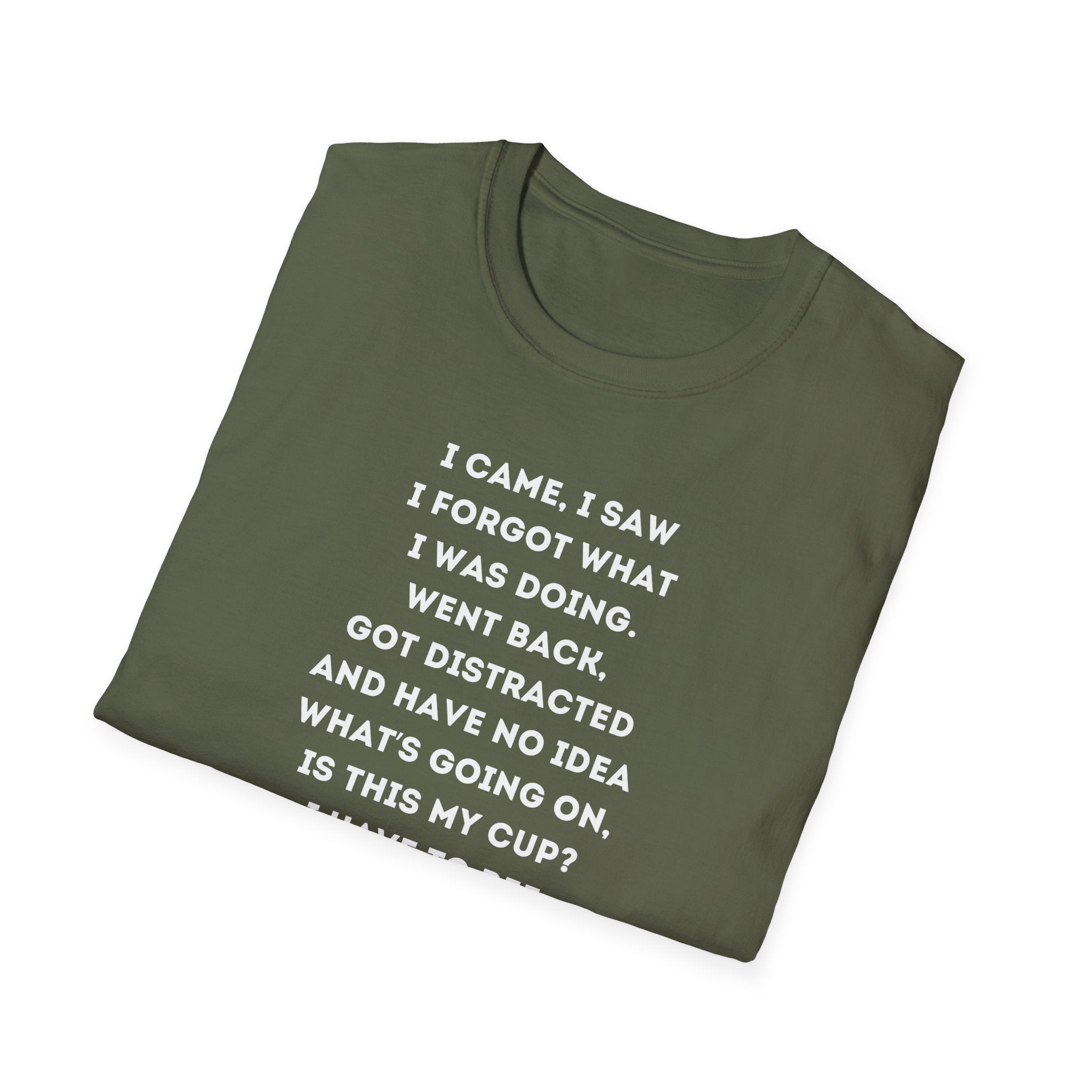 Funny Forgetful Grandpa Quote T-Shirt | Cute Elderly Character, Humorous Text