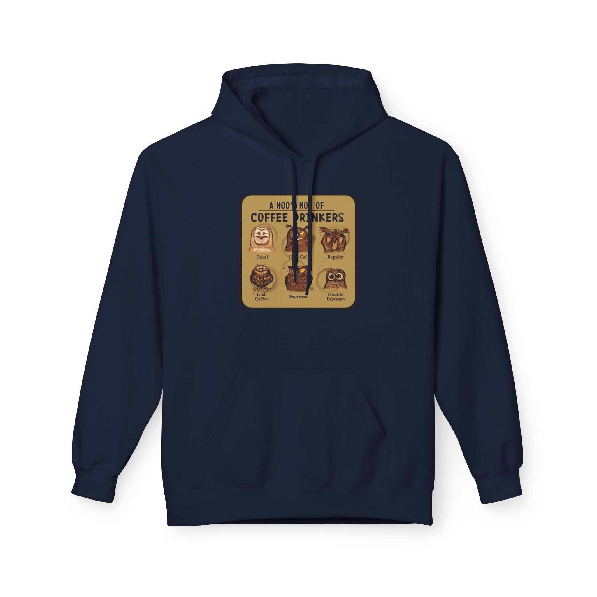 Coffee Drinkers Chart Hoodie | Coffee Types Illustration, Retro Cafe Design