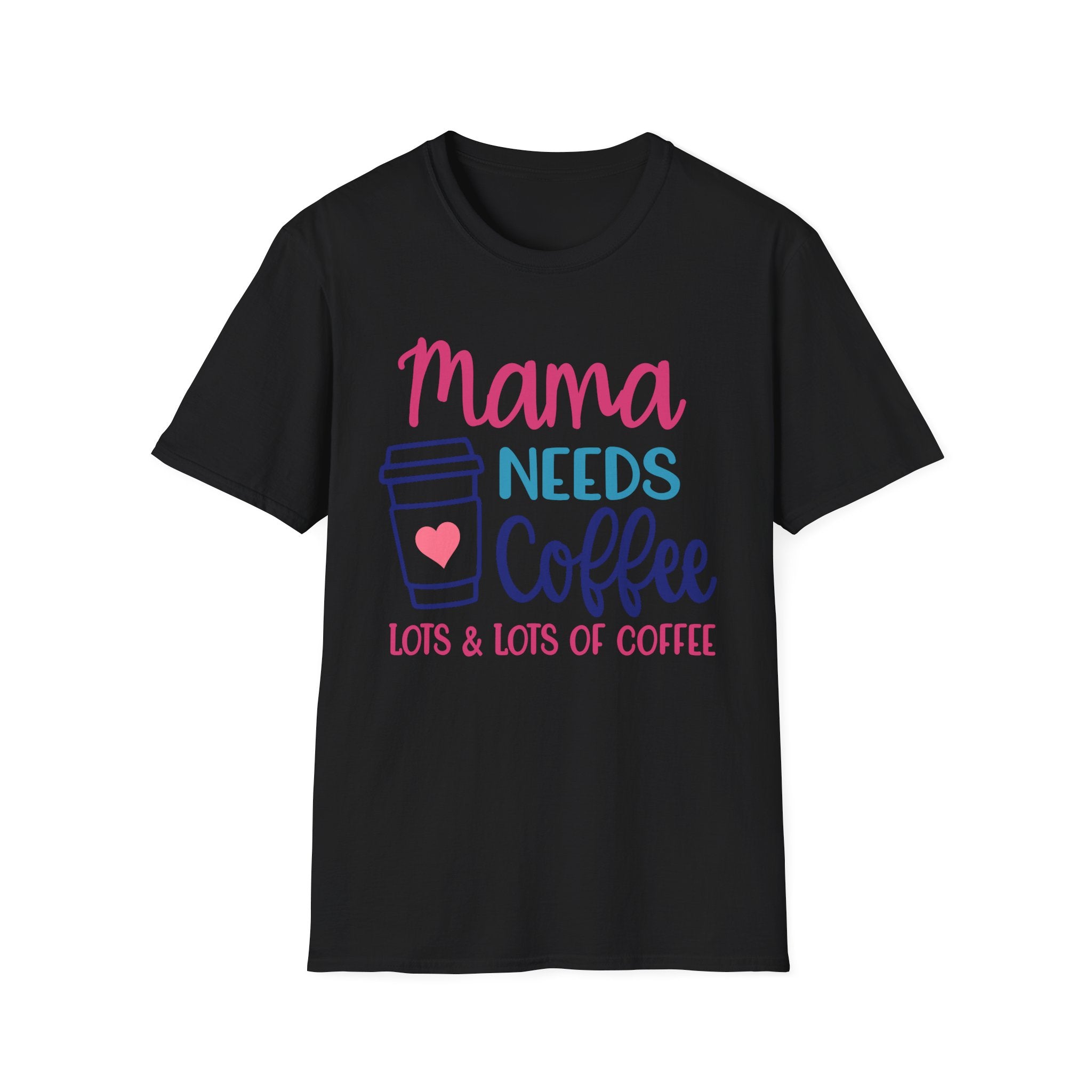 Moma Needs lots Of Coffee - Unisex Softstyle T-Shirt