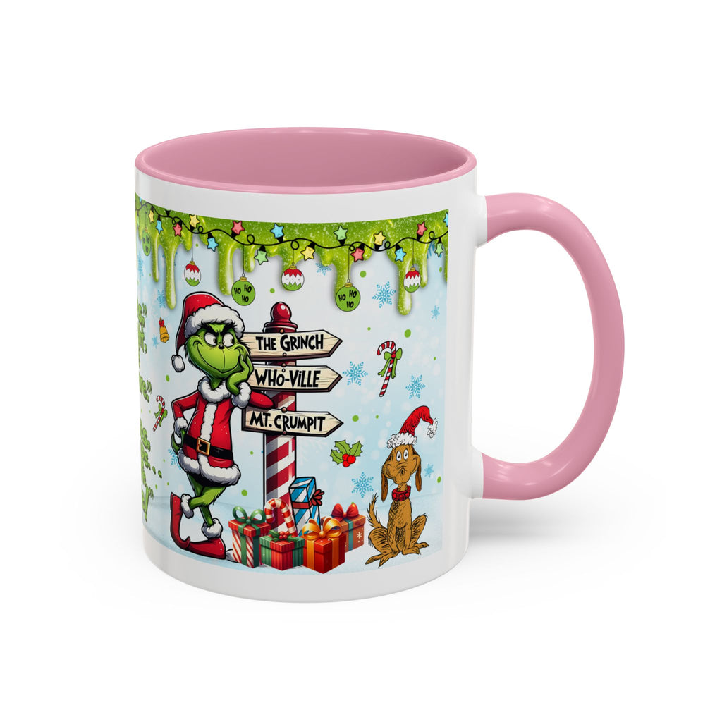 Grinch Christmas Mug | Colorful 11oz 15oz Ceramic Coffee Cup