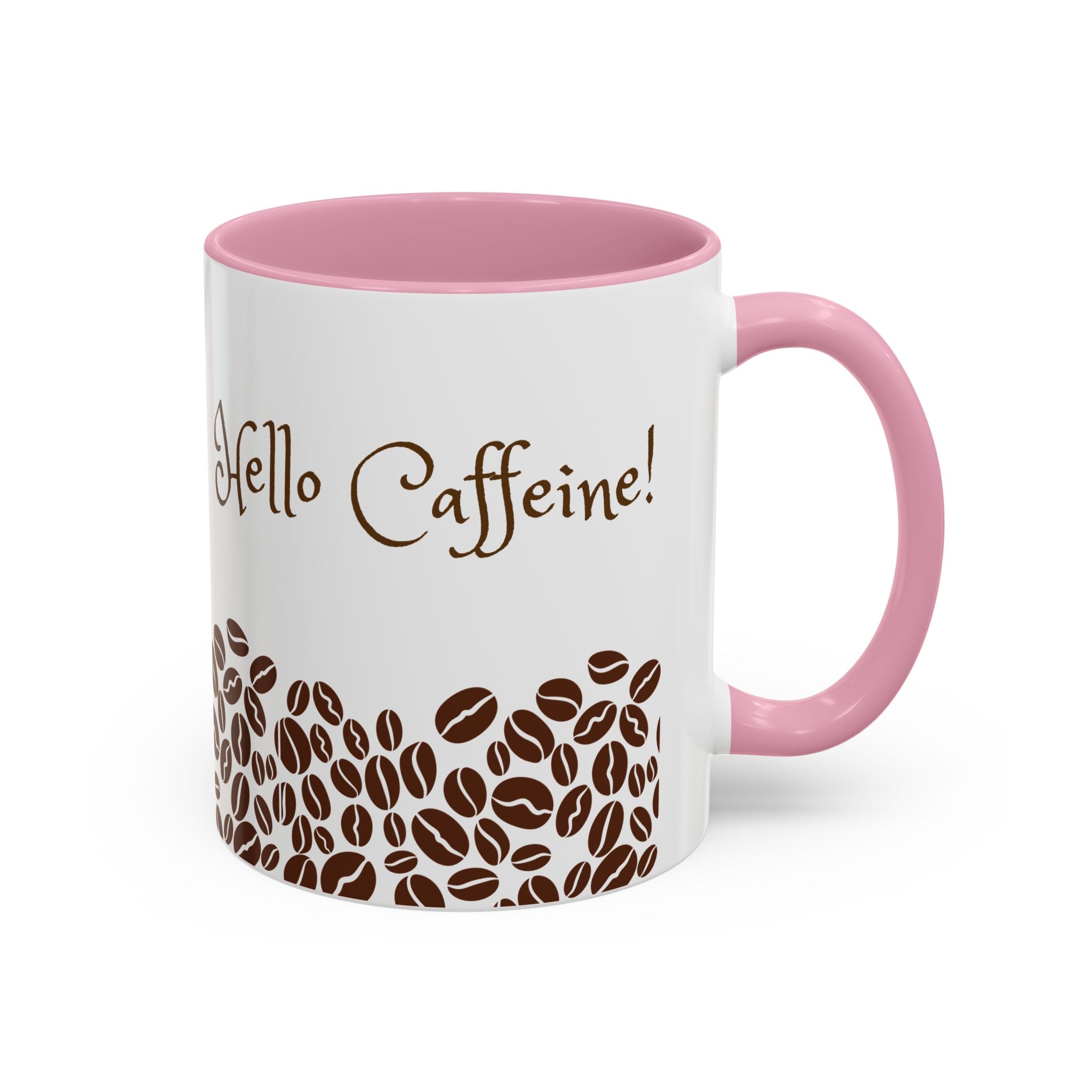 Hello Caffeine! Coffee Bean Ceramic Mug (11oz & 15oz)
