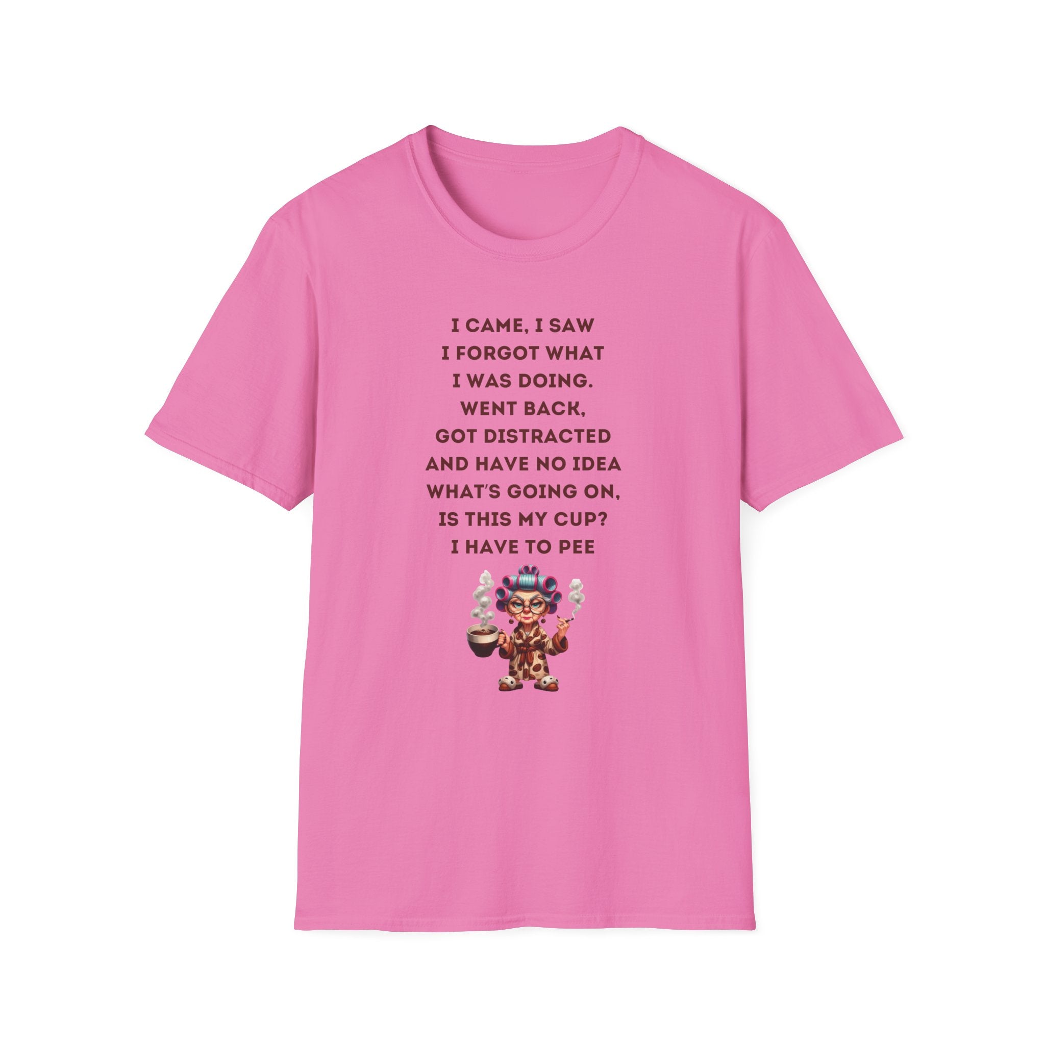 Funny Coffee Memory Poem T-Shirt | Cute Character Holding Coffee