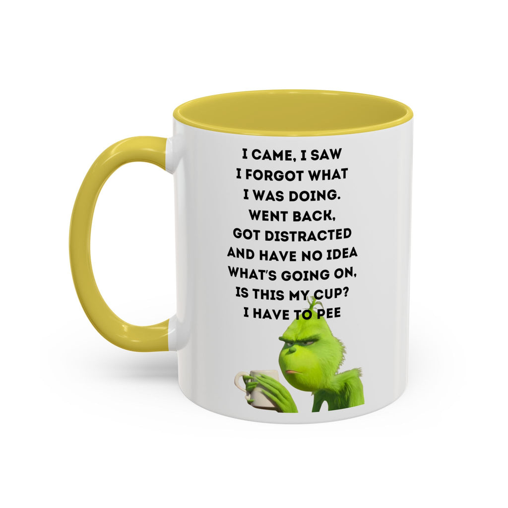 Colorful Grinch Coffee Mug, Fun Holiday Gift, Funny Tea Cup, Quirky Kitchen Decor, Grinch Fan Mug, Christmas Gift Idea