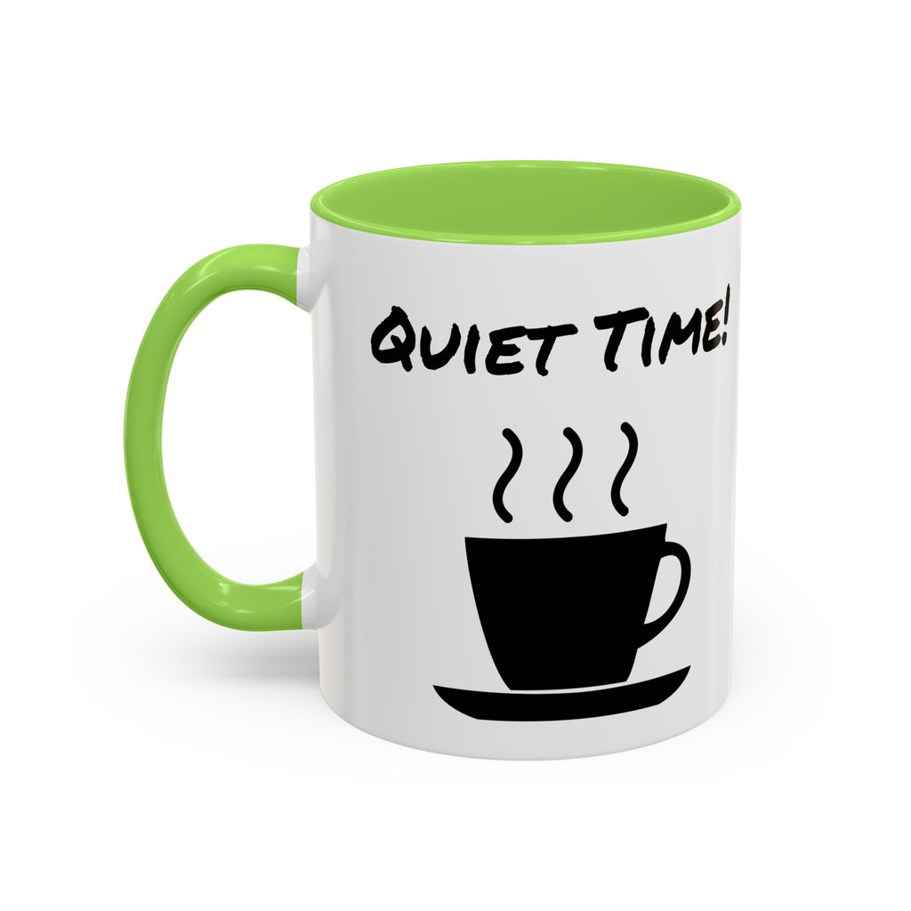 Quiet Time Coffee Mug — Black Accent 11oz/15oz