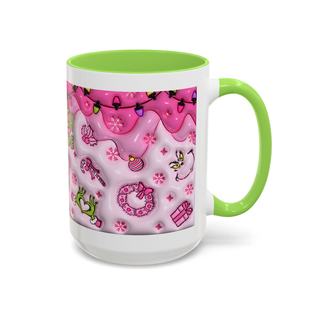 Colorful Grinch Mug, Holiday Gift, Whimsical Drinkware, Festive Coffee Cup, Christmas Decor, Grinch Mode Mug