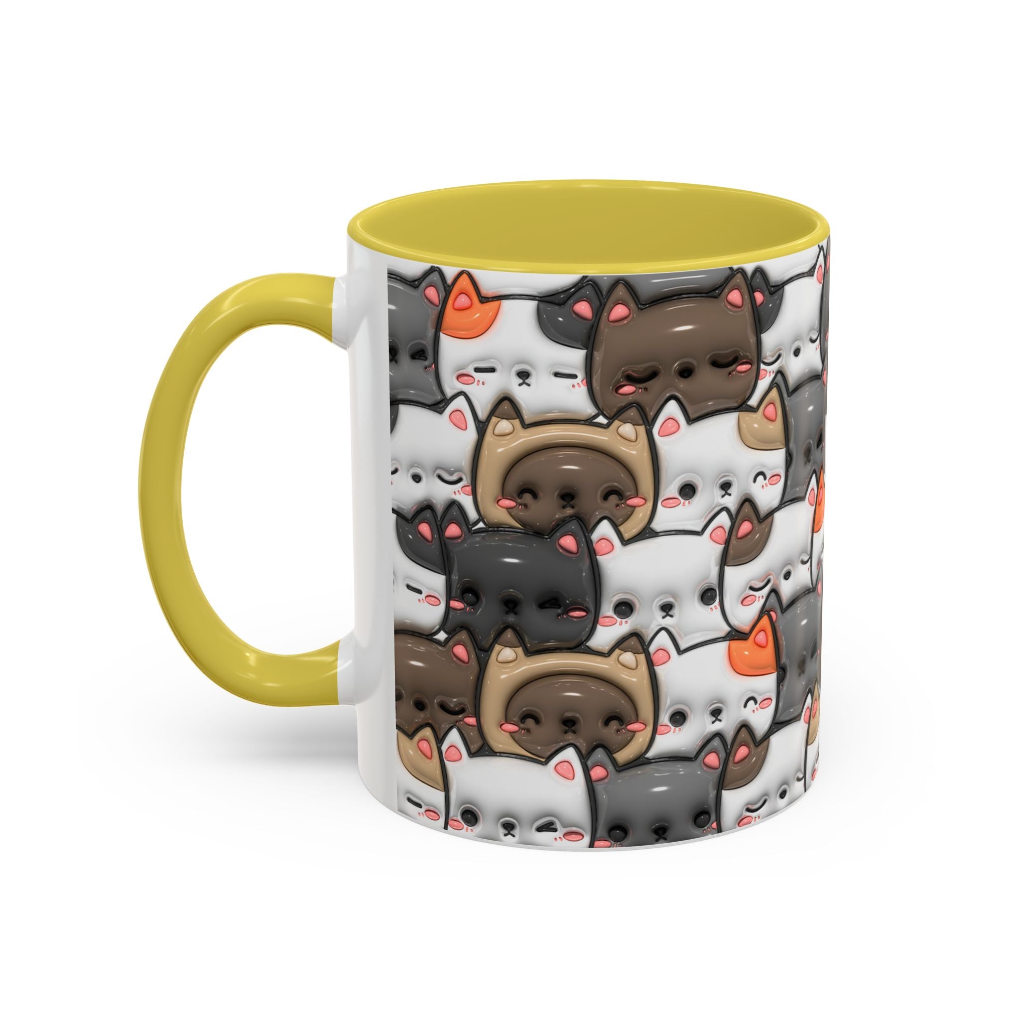 Colorful Cat Mugs - Cute Pet Lover Gift, Cat-Themed Coffee Cup, Cat Lover's Mug, Fun Kitchen Decor, Feline Art Drinkware