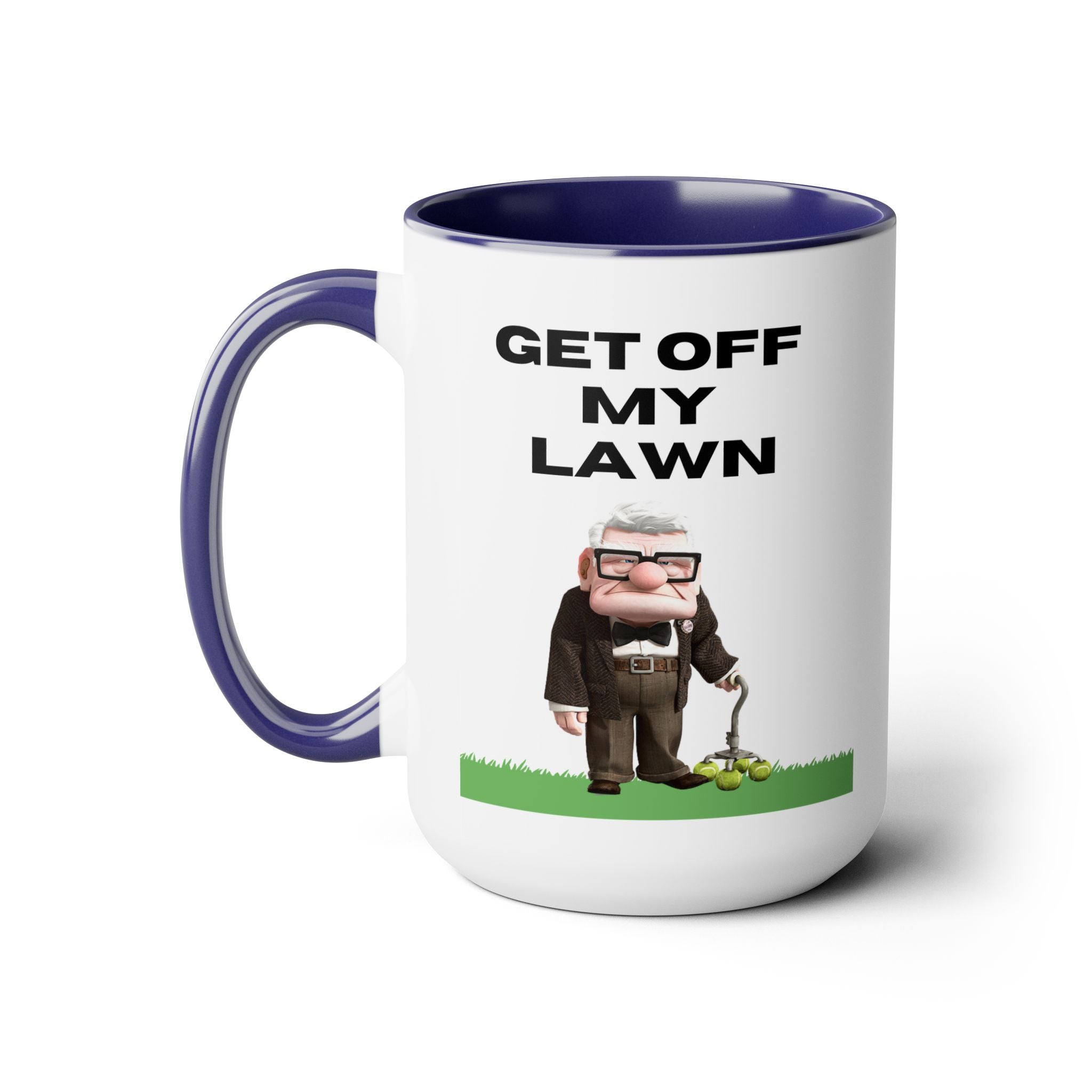 Get Off My Lawn Two-Tone Coffee Mugs, 15oz