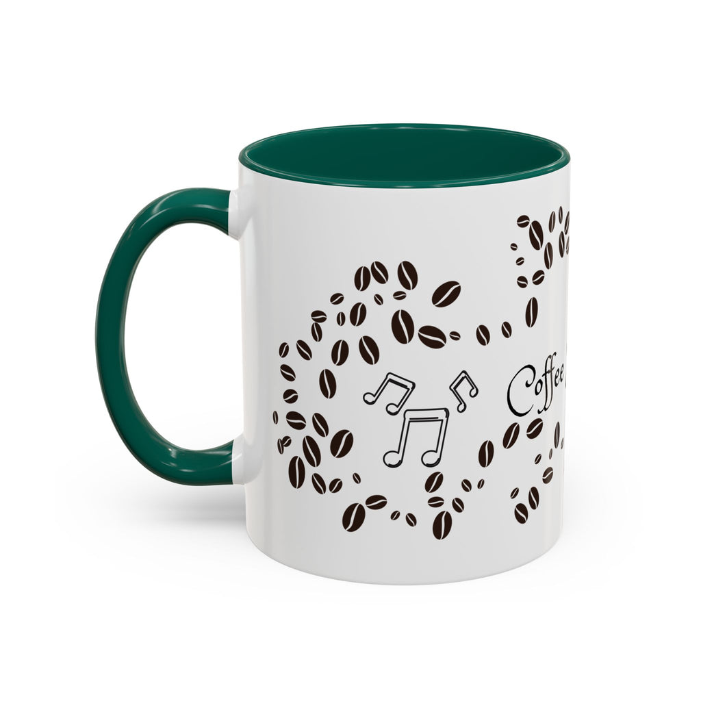 Coffee Sings to Me Mug — 11oz/15oz Ceramic Coffee Bean Music Mug