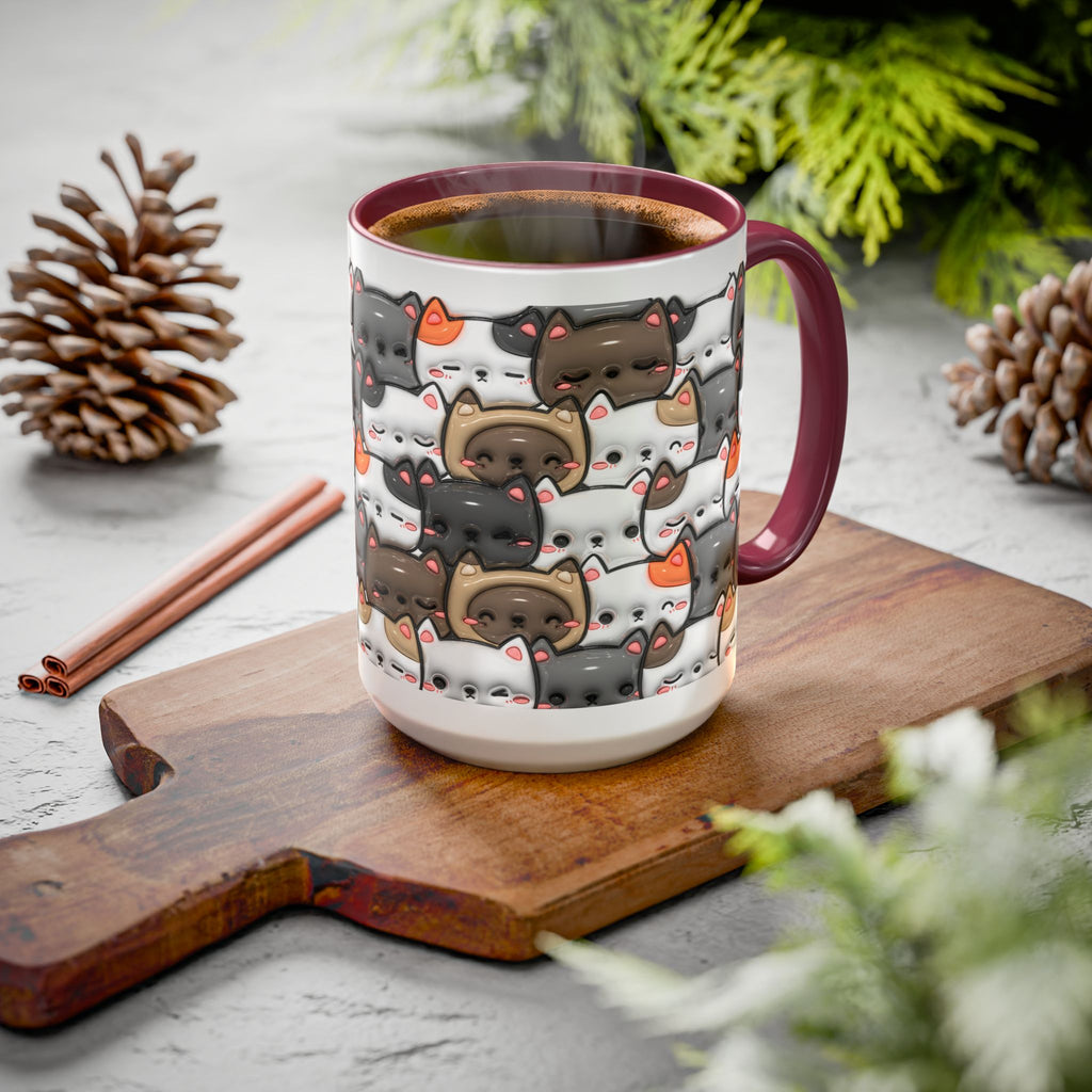 Colorful Cat Mugs - Cute Pet Lover Gift, Cat-Themed Coffee Cup, Cat Lover's Mug, Fun Kitchen Decor, Feline Art Drinkware