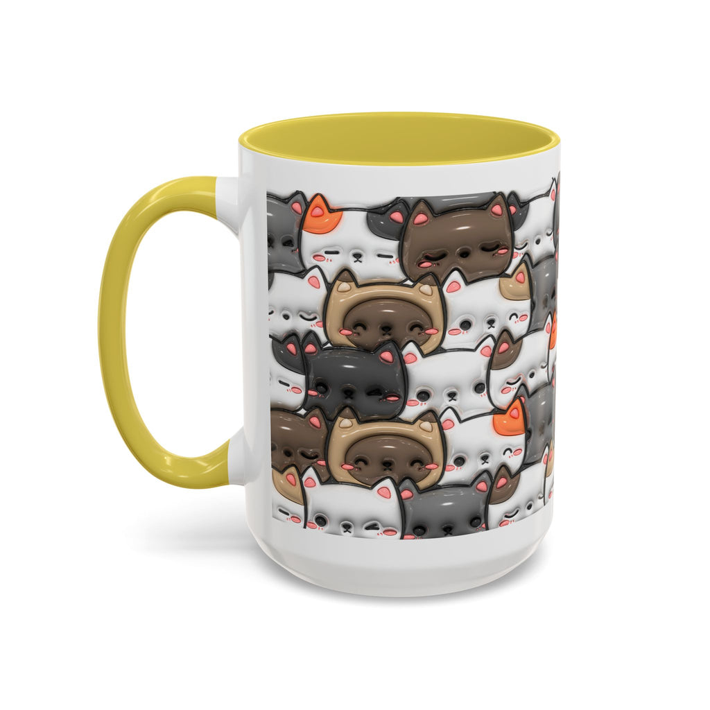 Colorful Cat Mugs - Cute Pet Lover Gift, Cat-Themed Coffee Cup, Cat Lover's Mug, Fun Kitchen Decor, Feline Art Drinkware