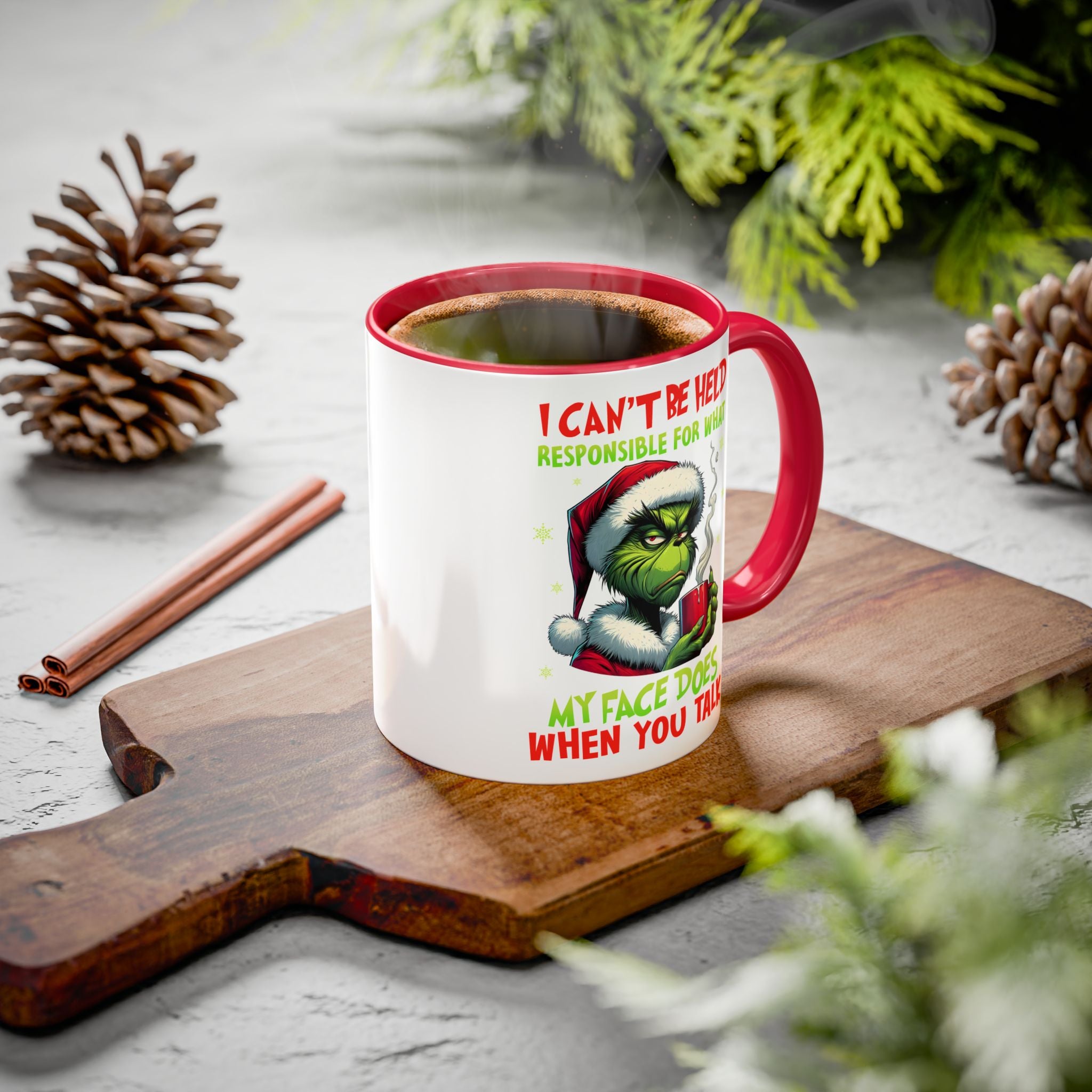 Colorful Grinch Mugs - Perfect for the Holidays, Funny Gift, Coffee Mug, Christmas Present, Office Humor, Grinch Lover