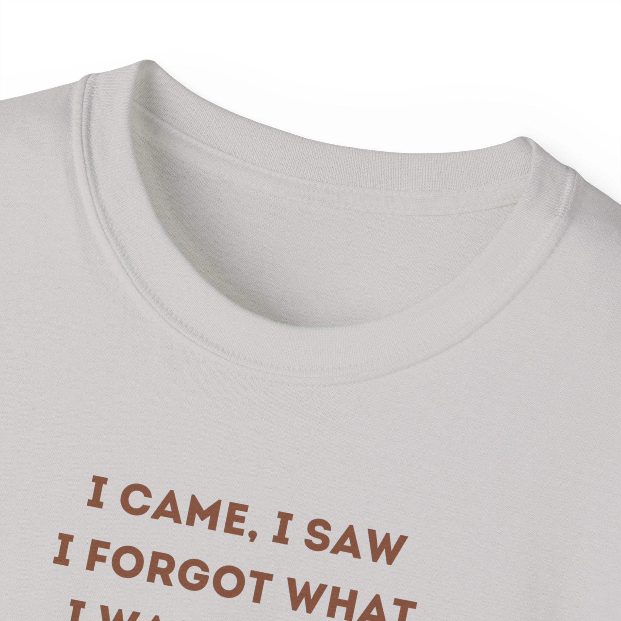 I Have to Pee - Funny Coffee Lover Tee - I Came, I Saw, Distraction Humor Shirt, Perfect for Birthdays, Gifts, Coffee Addicts, Everyday Wear