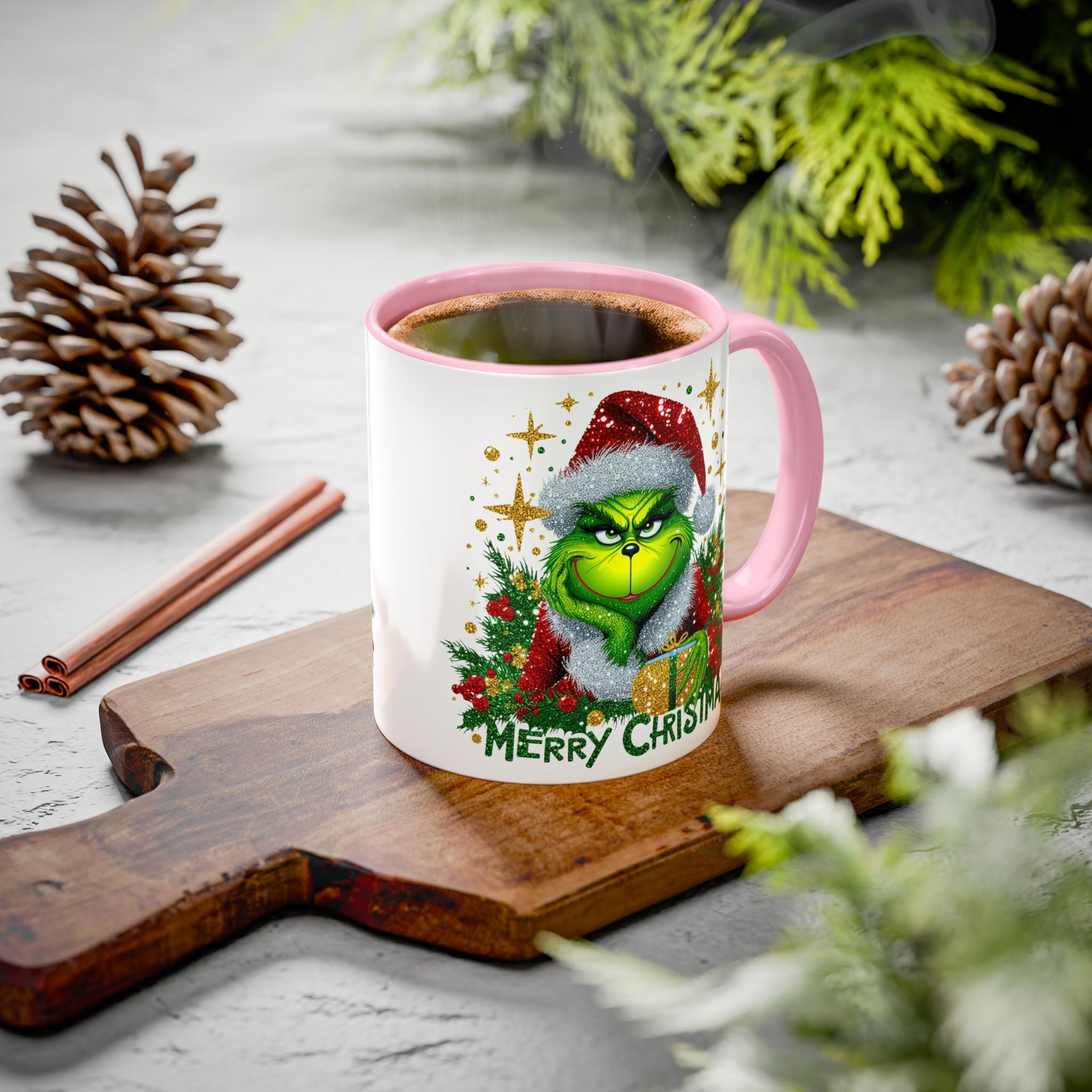 Grinchy Christmas Mug - 11oz & 15oz, Holiday Gift, Festive Beverage Cup, Winter Decorations, Fun Coffee Mug, Grinch Lover Gift