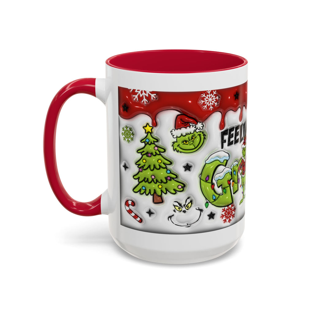 Grinch Holiday Mug - Feeling Extra Grinchy Today! Christmas Gift, Funny Coffee Cup, Holiday Decor, Winter Warmth
