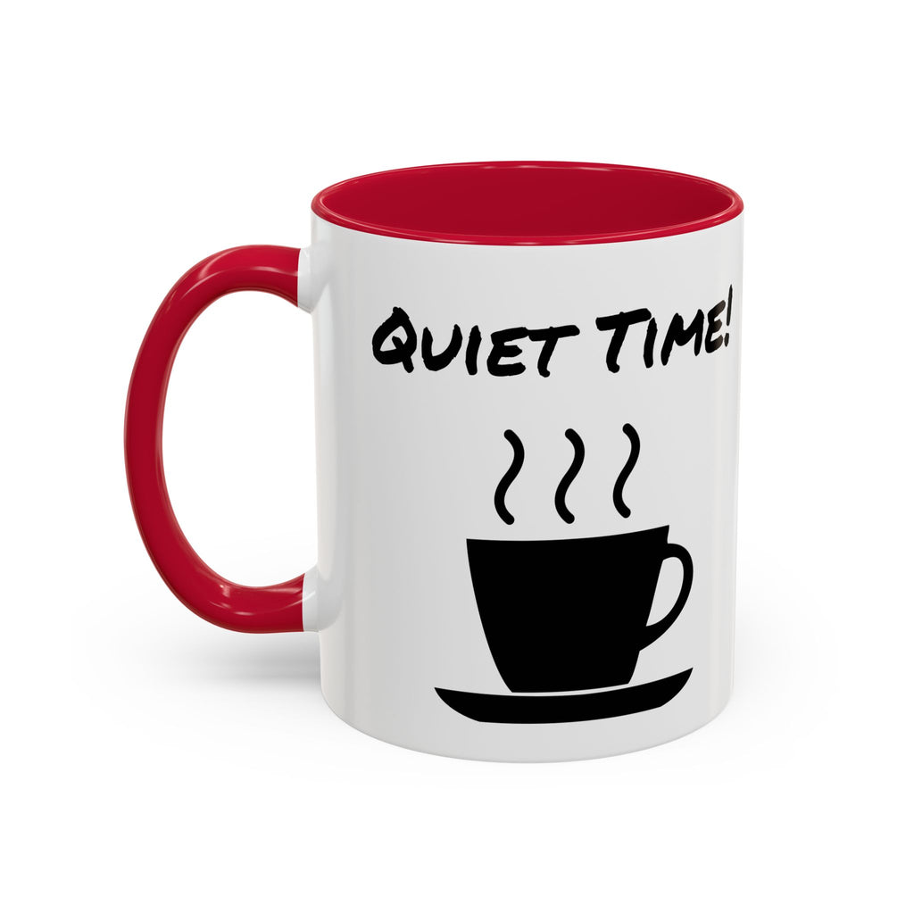 Quiet Time Coffee Mug — Black Accent 11oz/15oz