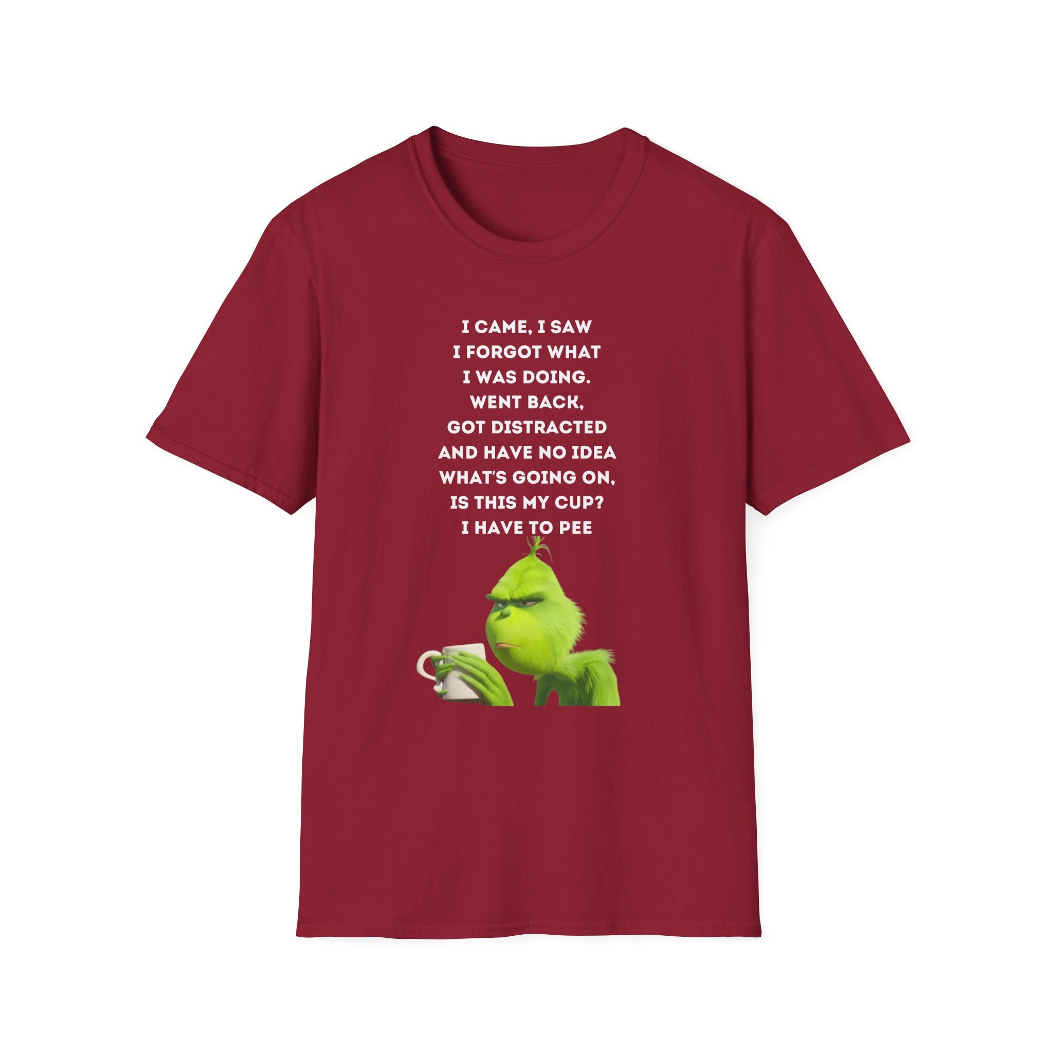 Forgetful Grinch Coffee T-Shirt | Funny Meme Holiday Tee