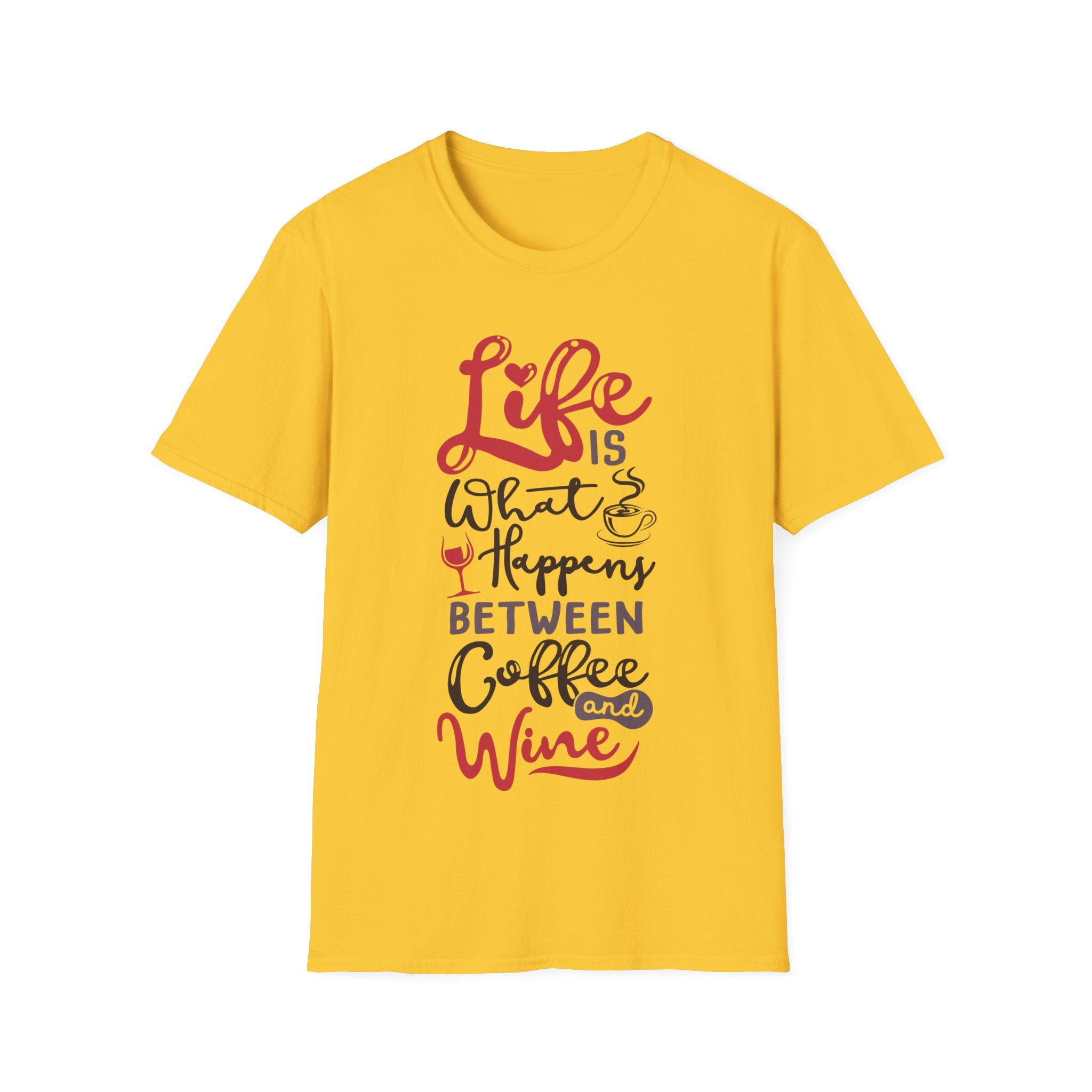 Coffee and Wine - Men's and Woman's Soft style T-Shirt
