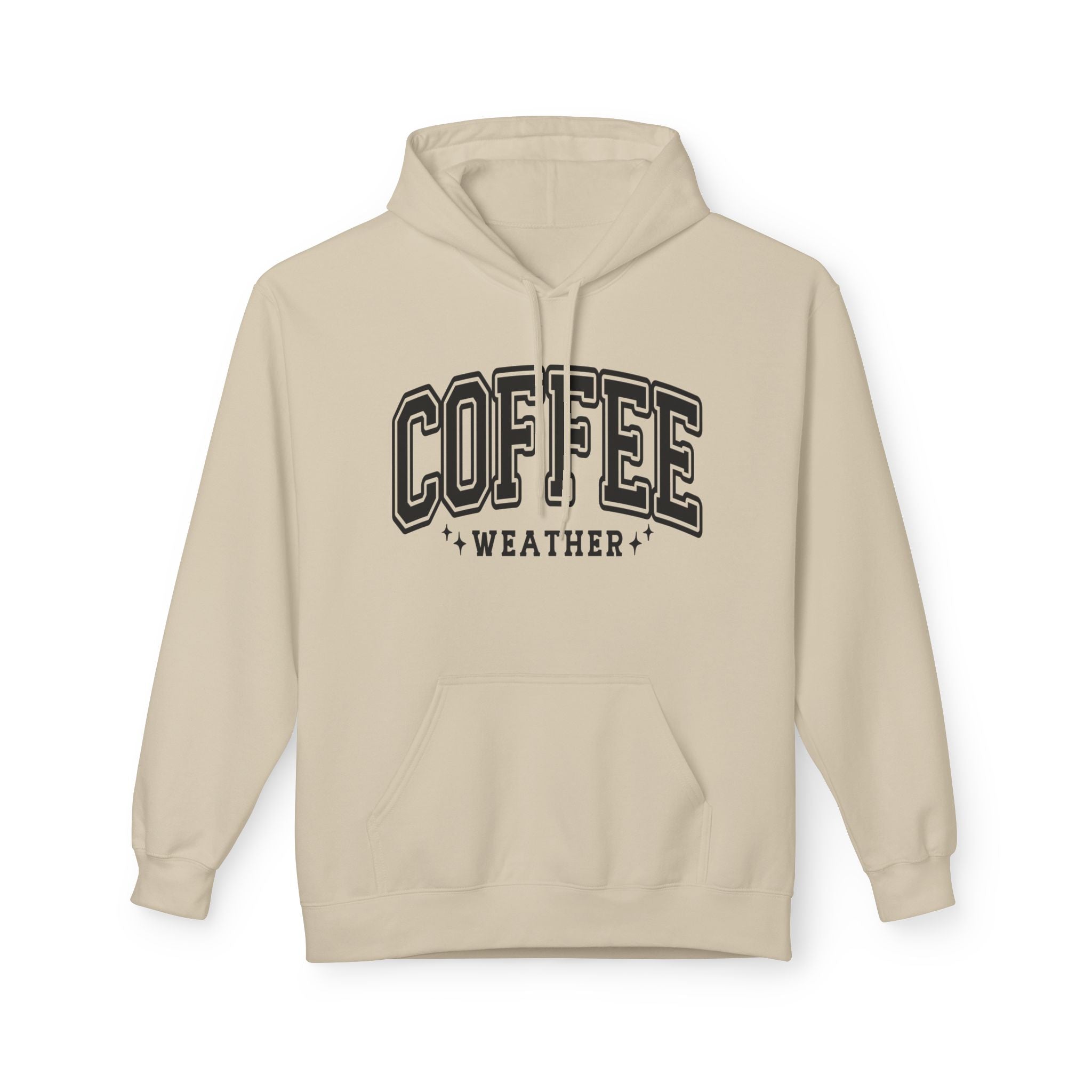 Cozy Coffee Weather Hoodie, Unisex Fleece Sweatshirt, Gift for Coffee Lovers, Fall Fashion, Casual Wear, Everyday Comfort