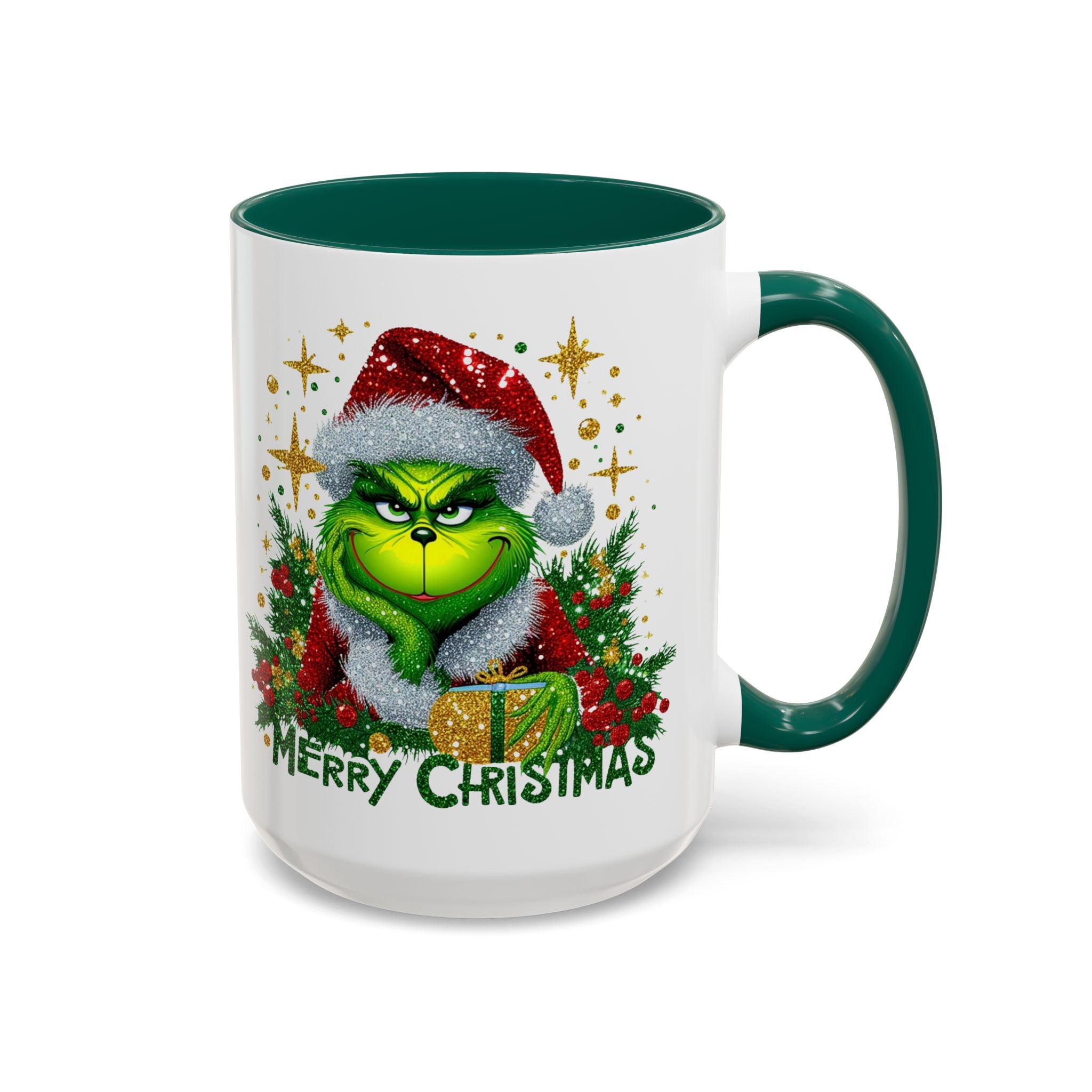 Grinchy Christmas Mug - 11oz & 15oz, Holiday Gift, Festive Beverage Cup, Winter Decorations, Fun Coffee Mug, Grinch Lover Gift