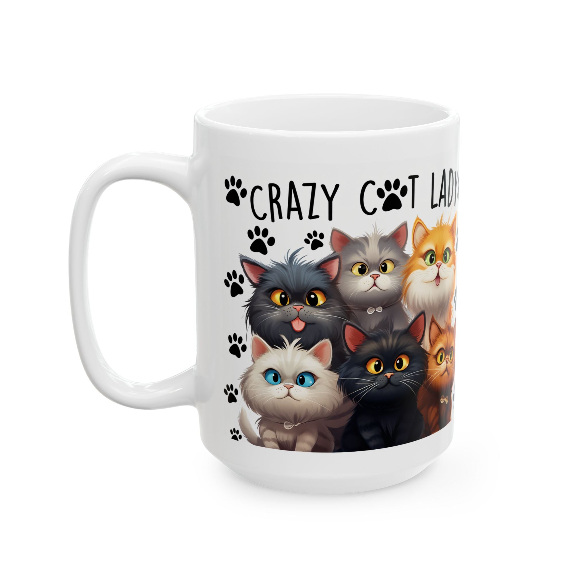 Crazy Cat Lady Cute Kittens Mug | Ceramic Coffee Tea Cup
