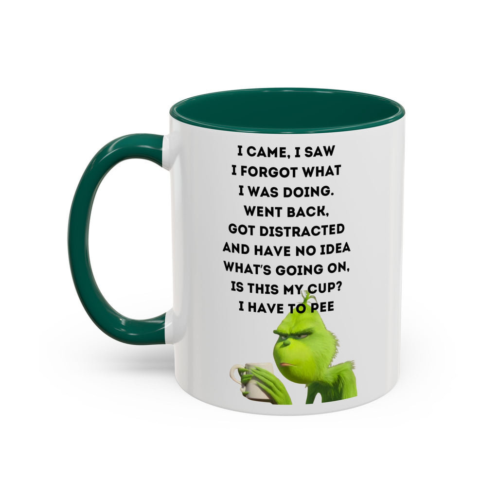 Colorful Grinch Coffee Mug, Fun Holiday Gift, Funny Tea Cup, Quirky Kitchen Decor, Grinch Fan Mug, Christmas Gift Idea