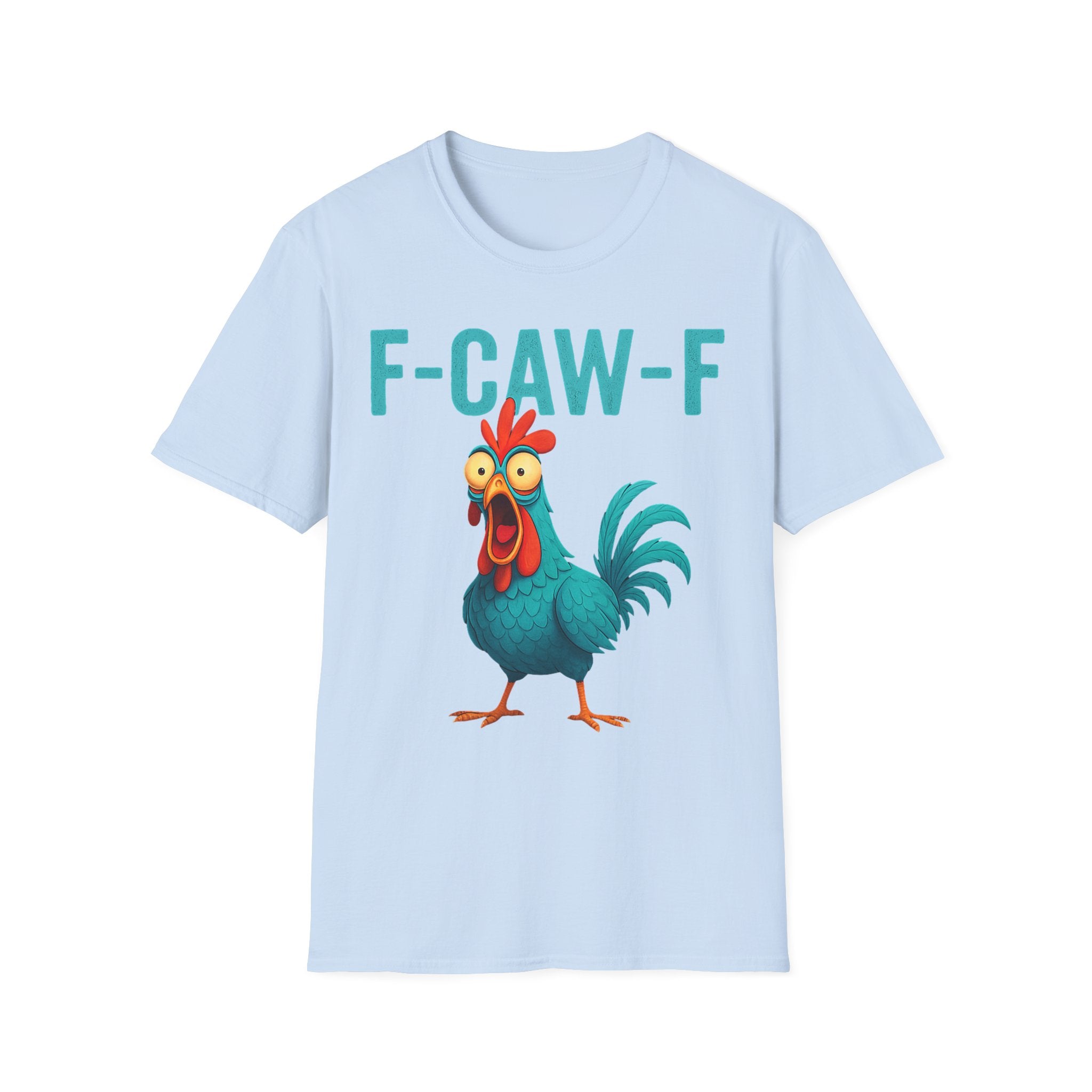 Effects of Coffee - Funny F-Caw-F Chicken T-Shirt, Humorous Tee, Gift for Poultry Lovers, Unisex Relaxed Shirt, Cartoon Animal Shirt