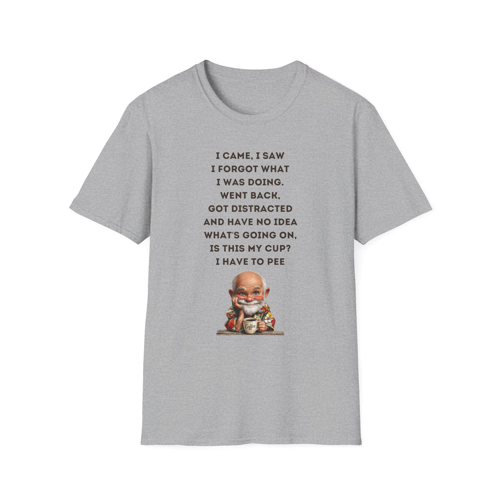 Funny Forgetful Grandpa Quote T-Shirt | Cute Elderly Character Tee