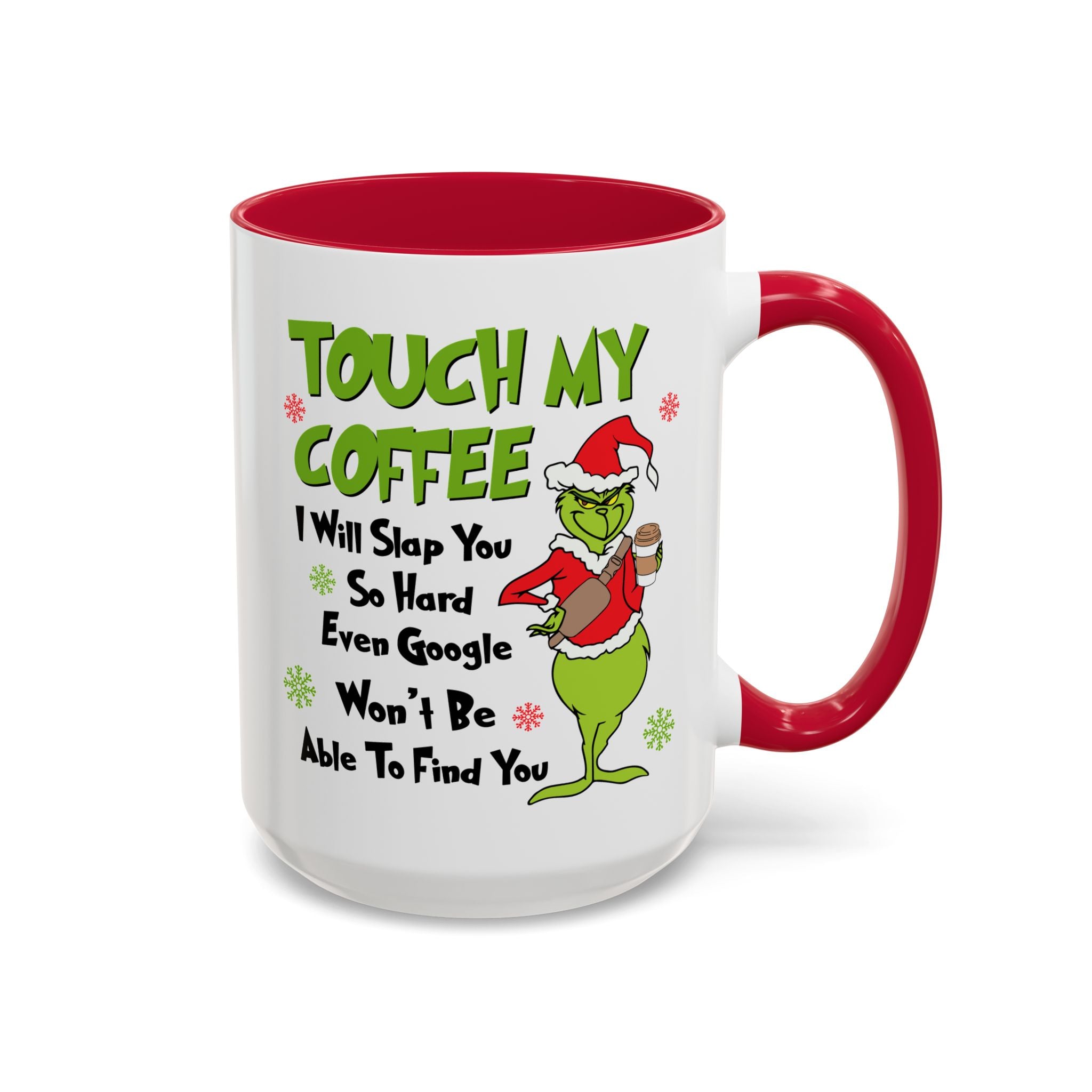 Colorful Grinch Coffee Mug - Fun Holiday Cup, Unique Gift, 11oz & 15oz Sizes, Perfect for Christmas, Funny Humor Mug, Coffee Lover's Delight