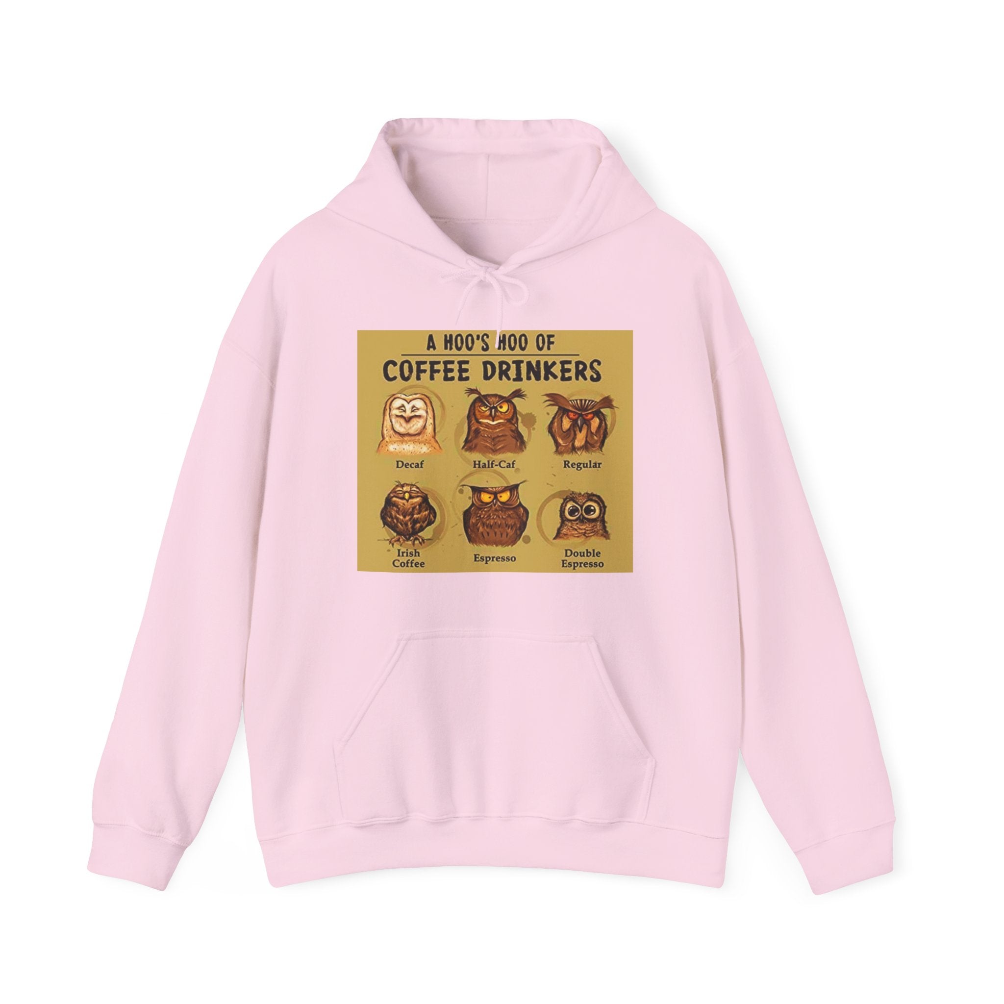 Hoo's Hoo of Coffee Drinkers - Men's and Woman's Heavy Blend Hooded Sweatshirt
