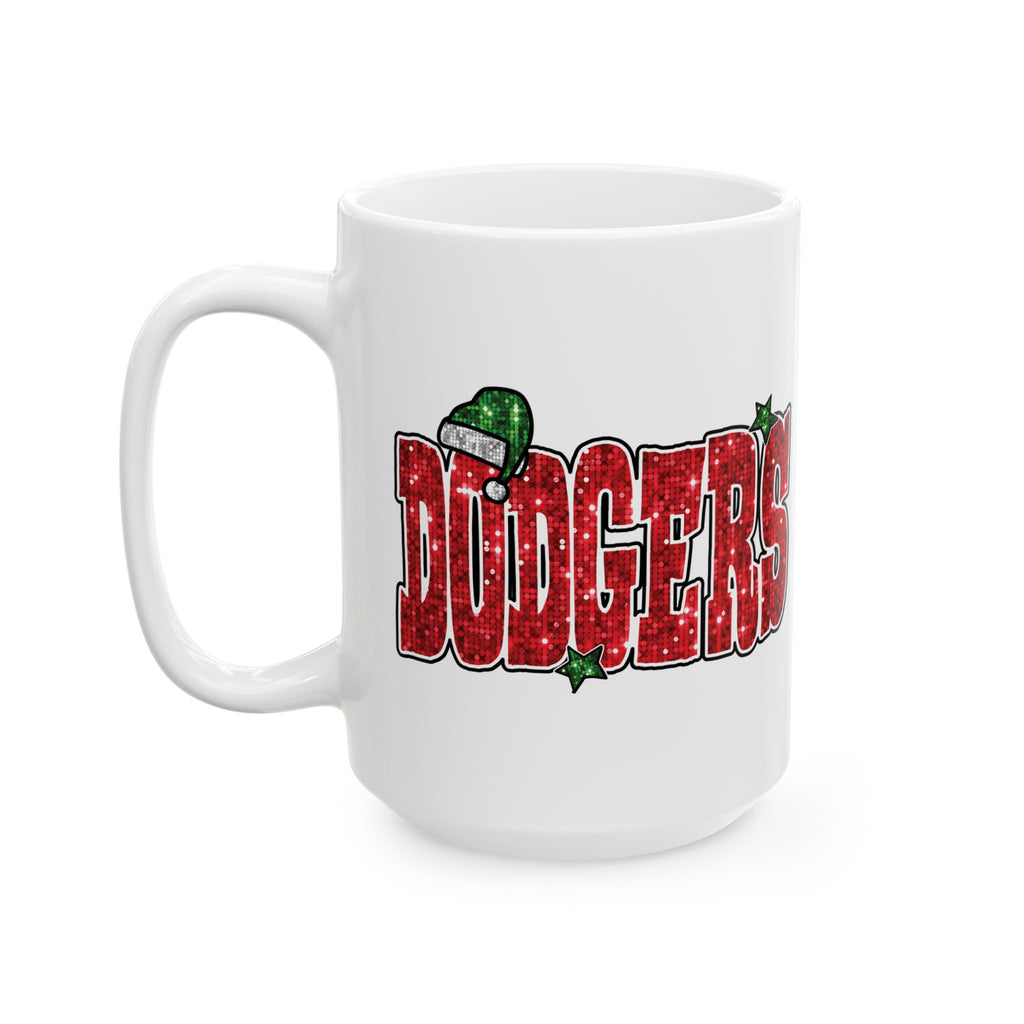 Doyers Festive Holiday Mug - Perfect for Christmas Cheer, Gift for Coffee Lovers, Cute Seasonal Drinkware, LA Dodgers, Holiday Decor
