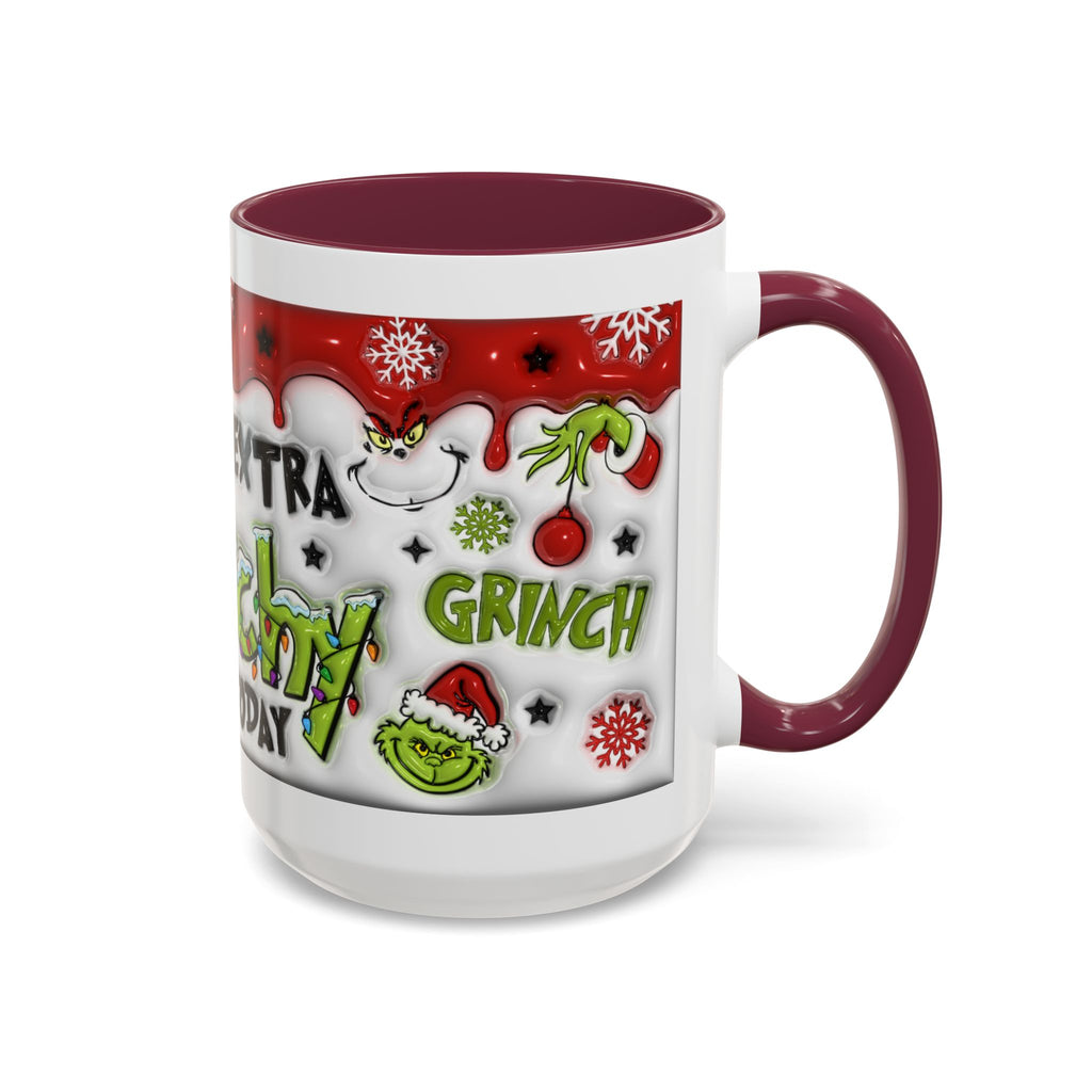 Grinch Holiday Mug - Feeling Extra Grinchy Today! Christmas Gift, Funny Coffee Cup, Holiday Decor, Winter Warmth