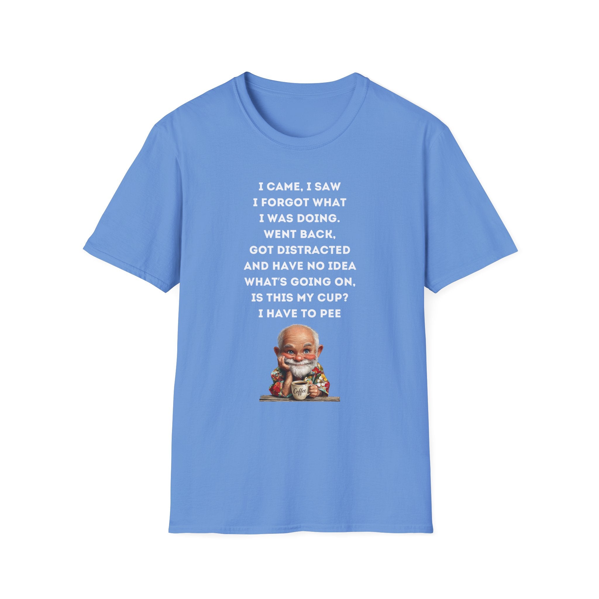 Funny Forgetful Grandpa Quote T-Shirt | Cute Elderly Character, Humorous Text