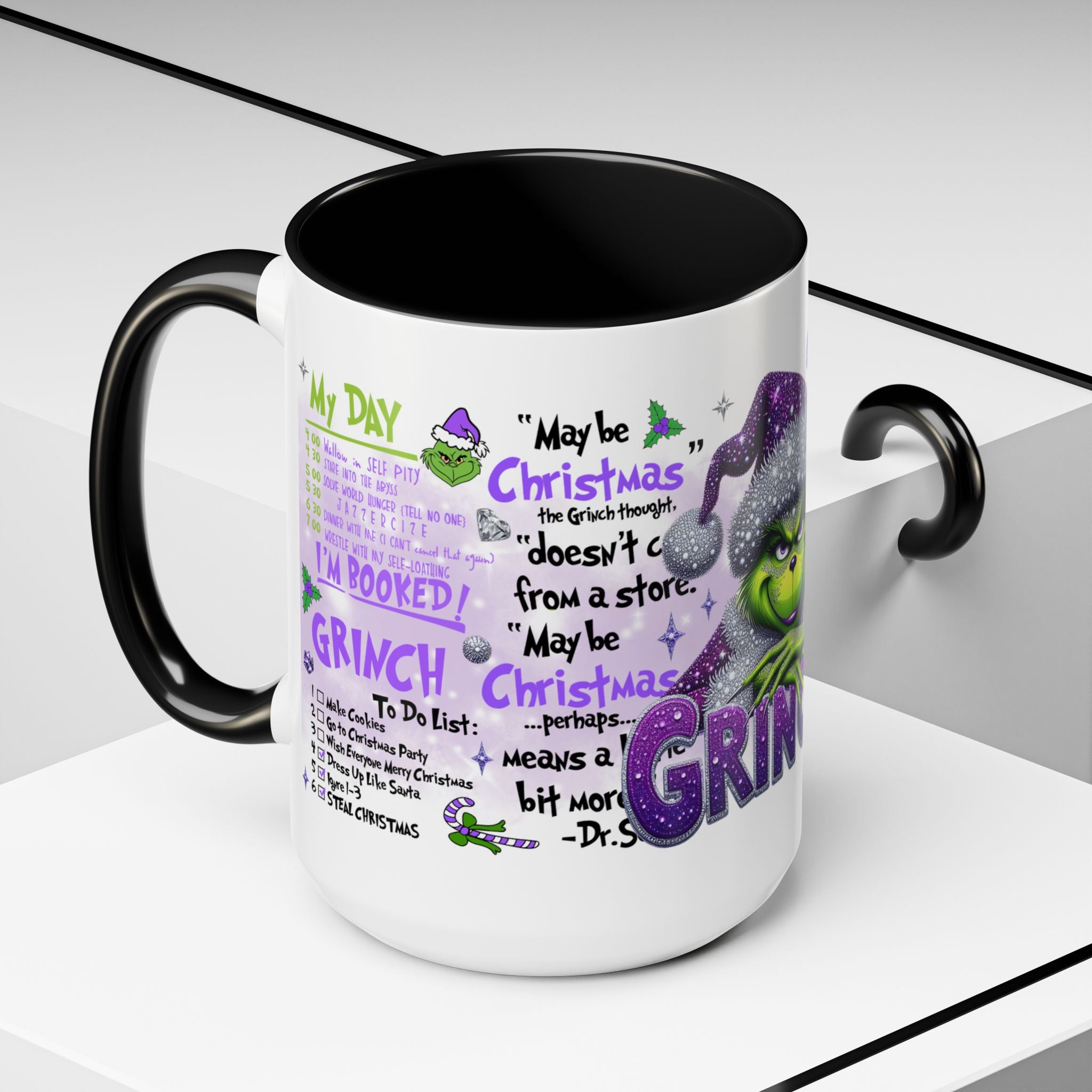 Grinchy Holiday Coffee Mug — '100% That Grinch' Funny Christmas Mug (11/15oz)