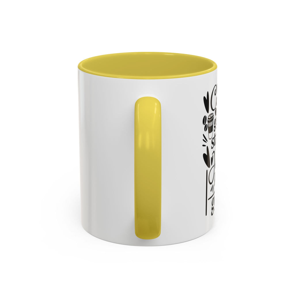 Faithful Morning Mug, Christian Coffee Cup, Religious Tea Mug, Jesus and Coffee Drinkware, Colorful Ceramic Mug