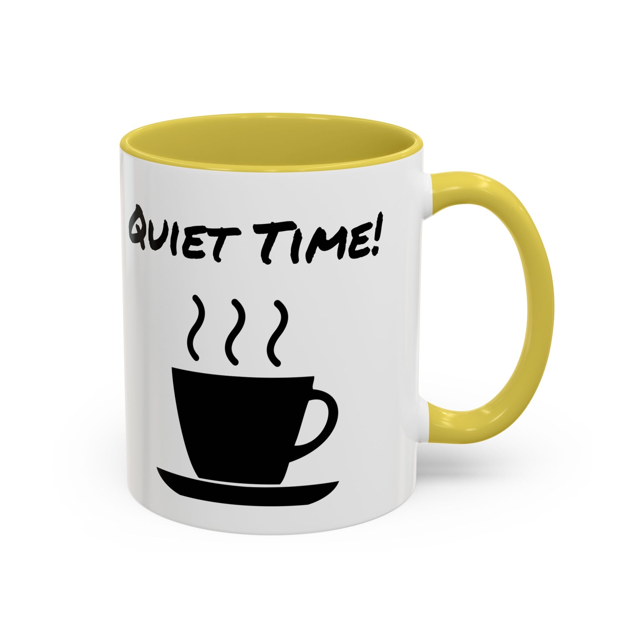 Quiet Time Coffee Mug — Black Accent 11oz/15oz