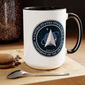 United States Space Force #SpaceForce Two-Tone Coffee Mugs, 15oz