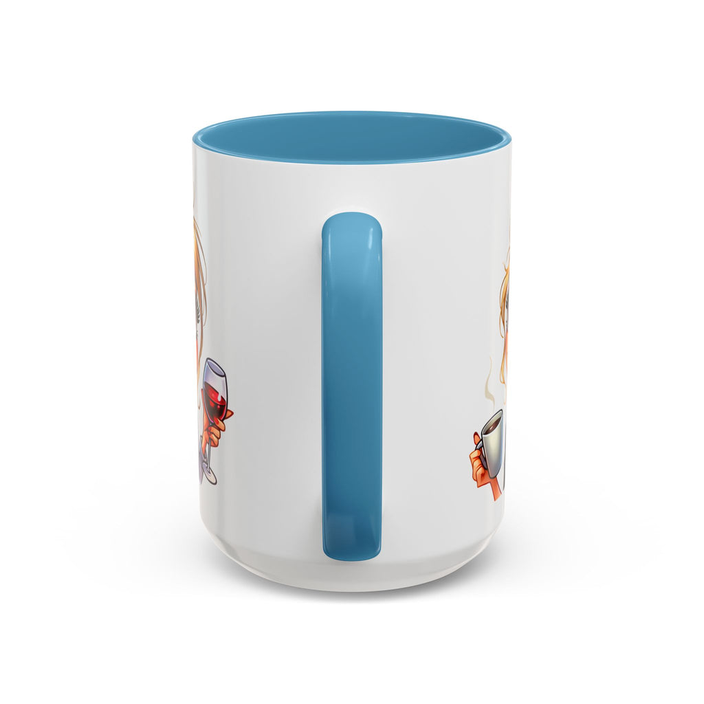 My Day Starts With Coffee and Ends With Wine Mug | Accent Coffee Mug