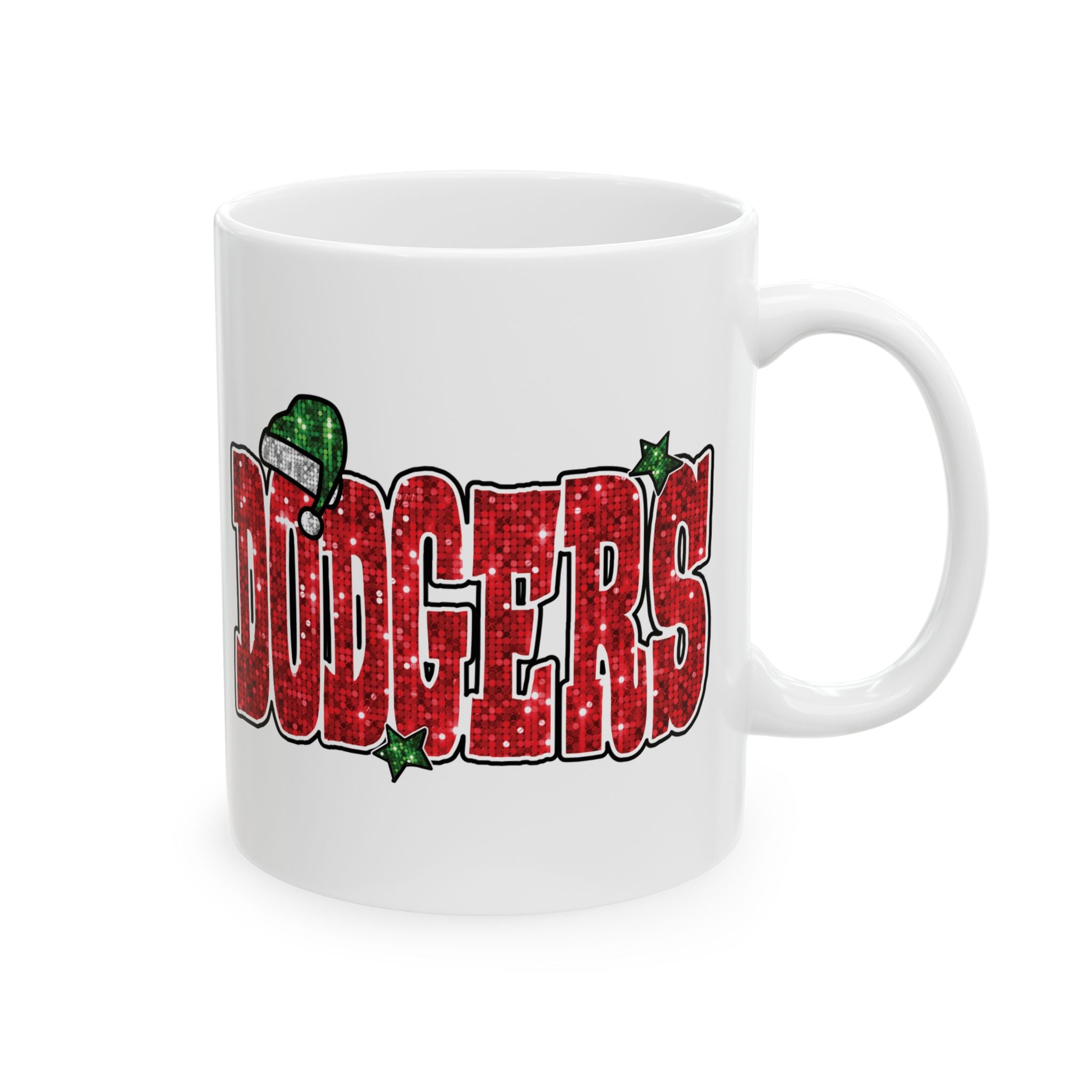 Doyers Festive Holiday Mug - Perfect for Christmas Cheer, Gift for Coffee Lovers, Cute Seasonal Drinkware, LA Dodgers, Holiday Decor