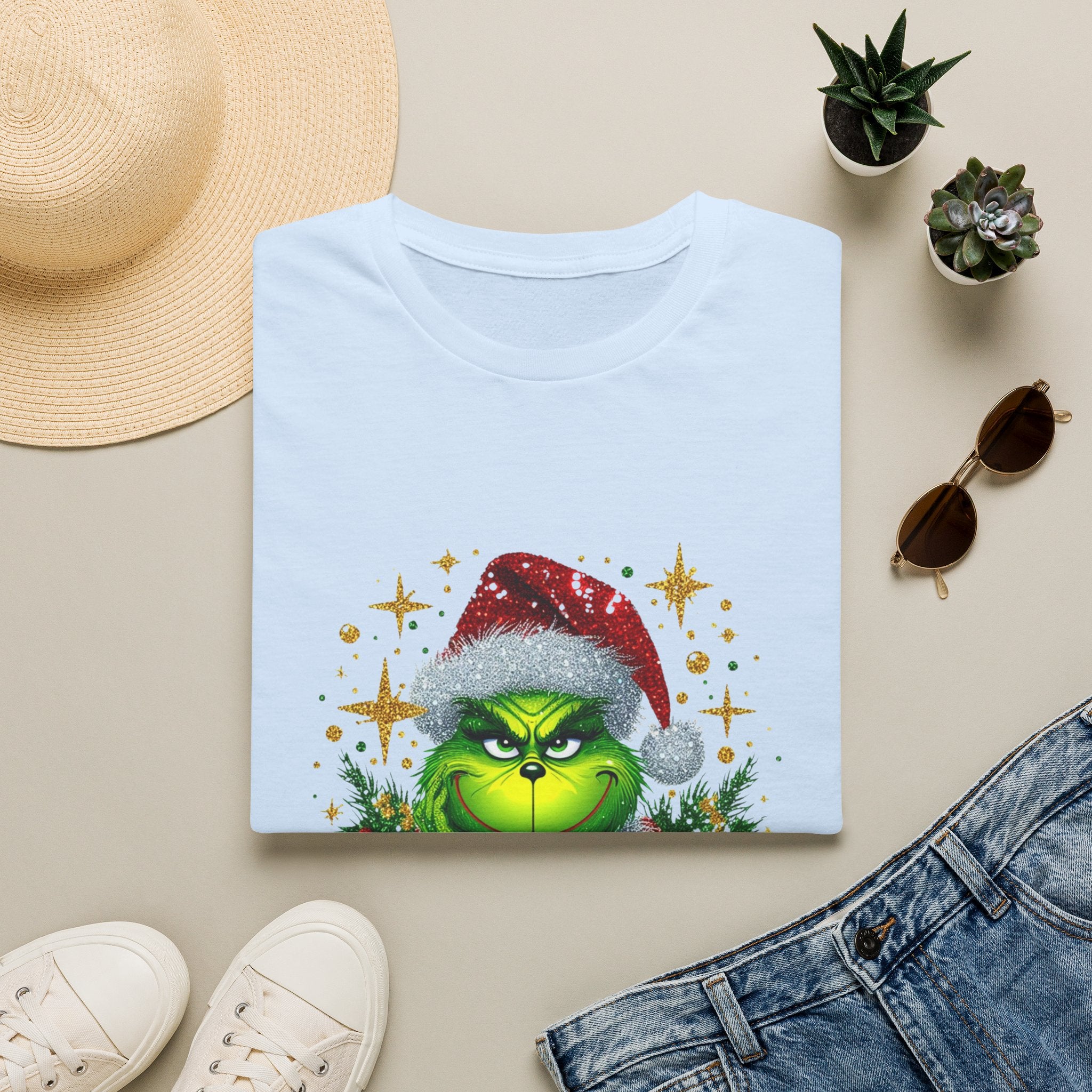 Grinch Christmas T-Shirt | Unisex Softstyle Tee | Merry Christmas Tee | Holiday Gift | Festive Apparel | Cute Grinch Shirt | Xmas Fashion
