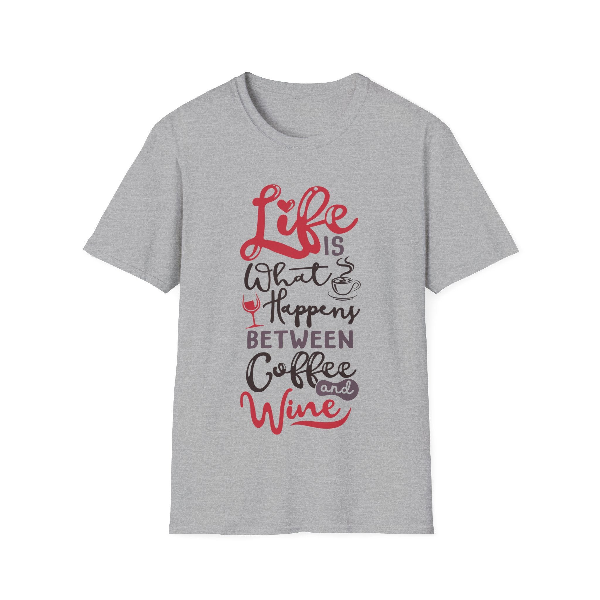Coffee and Wine - Men's and Woman's Soft style T-Shirt